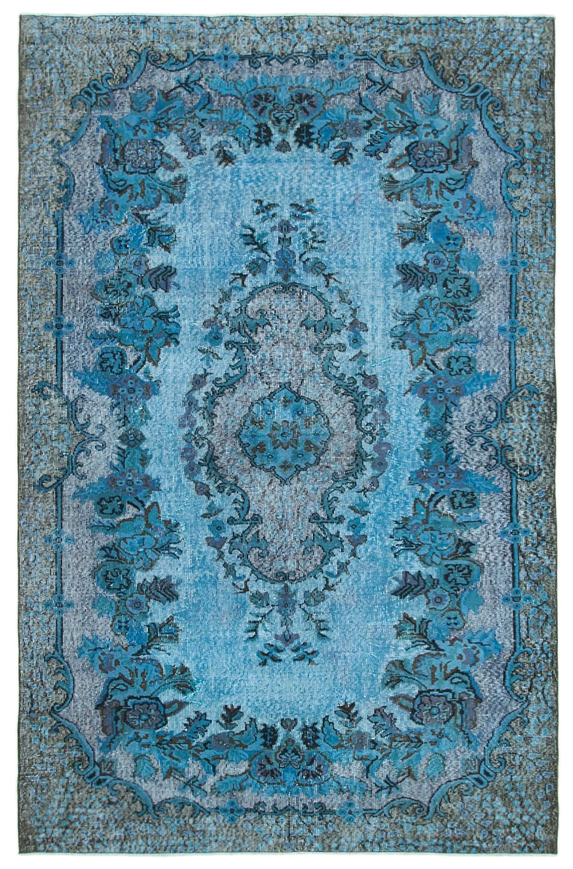 6 x 10 Blue Over Dyed Rug - 1048