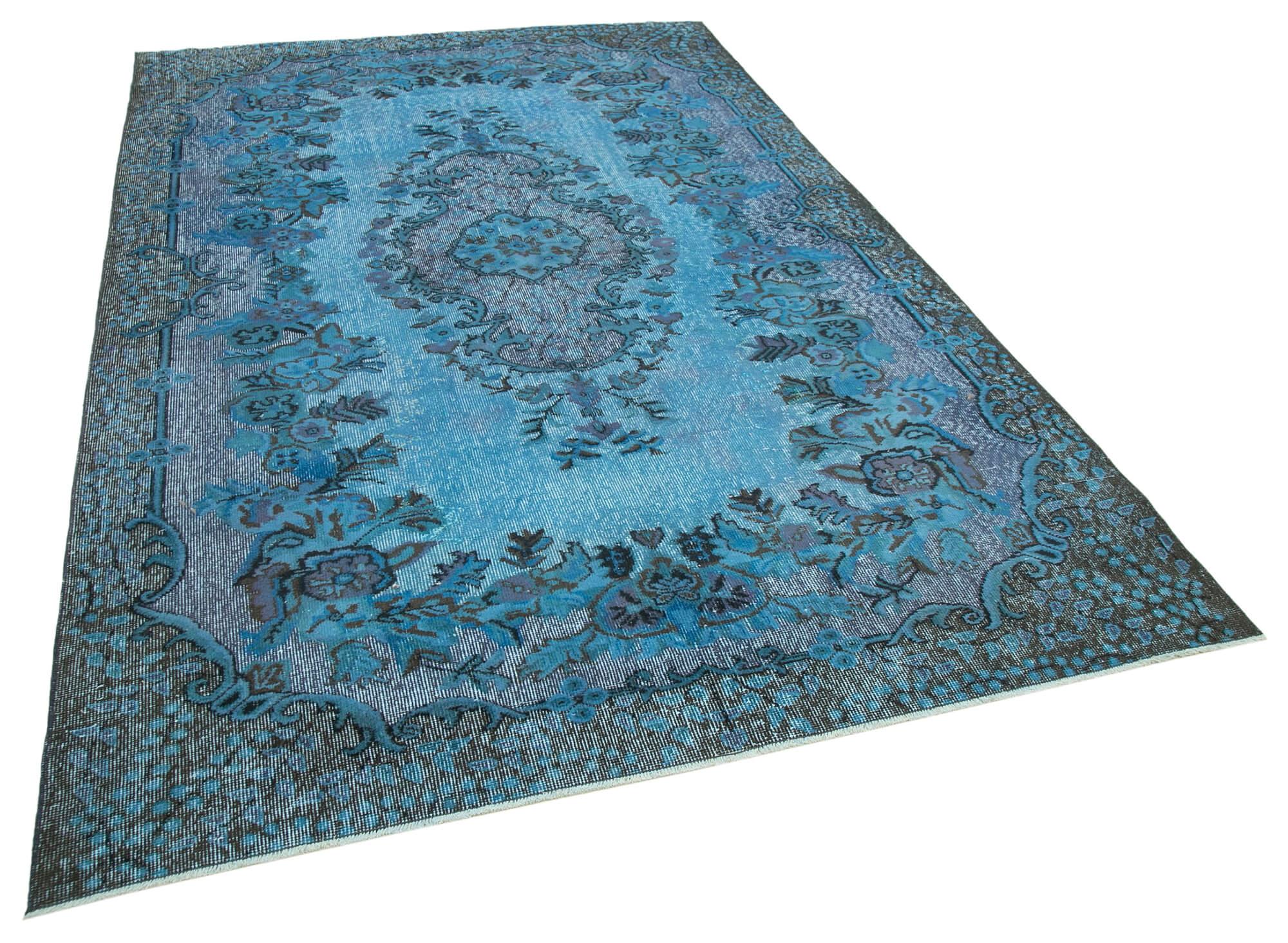 6 x 10 Blue Over Dyed Rug - 1048