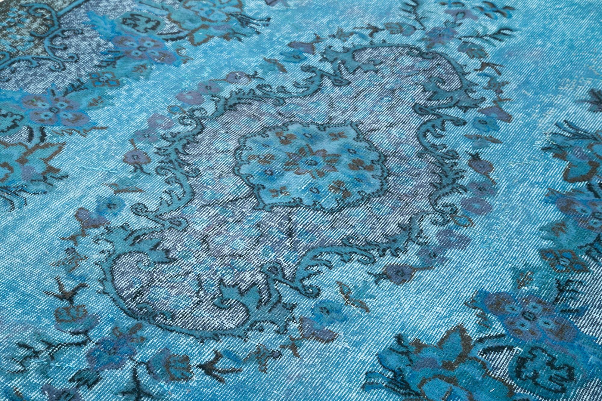 6 x 10 Blue Over Dyed Rug - 1048