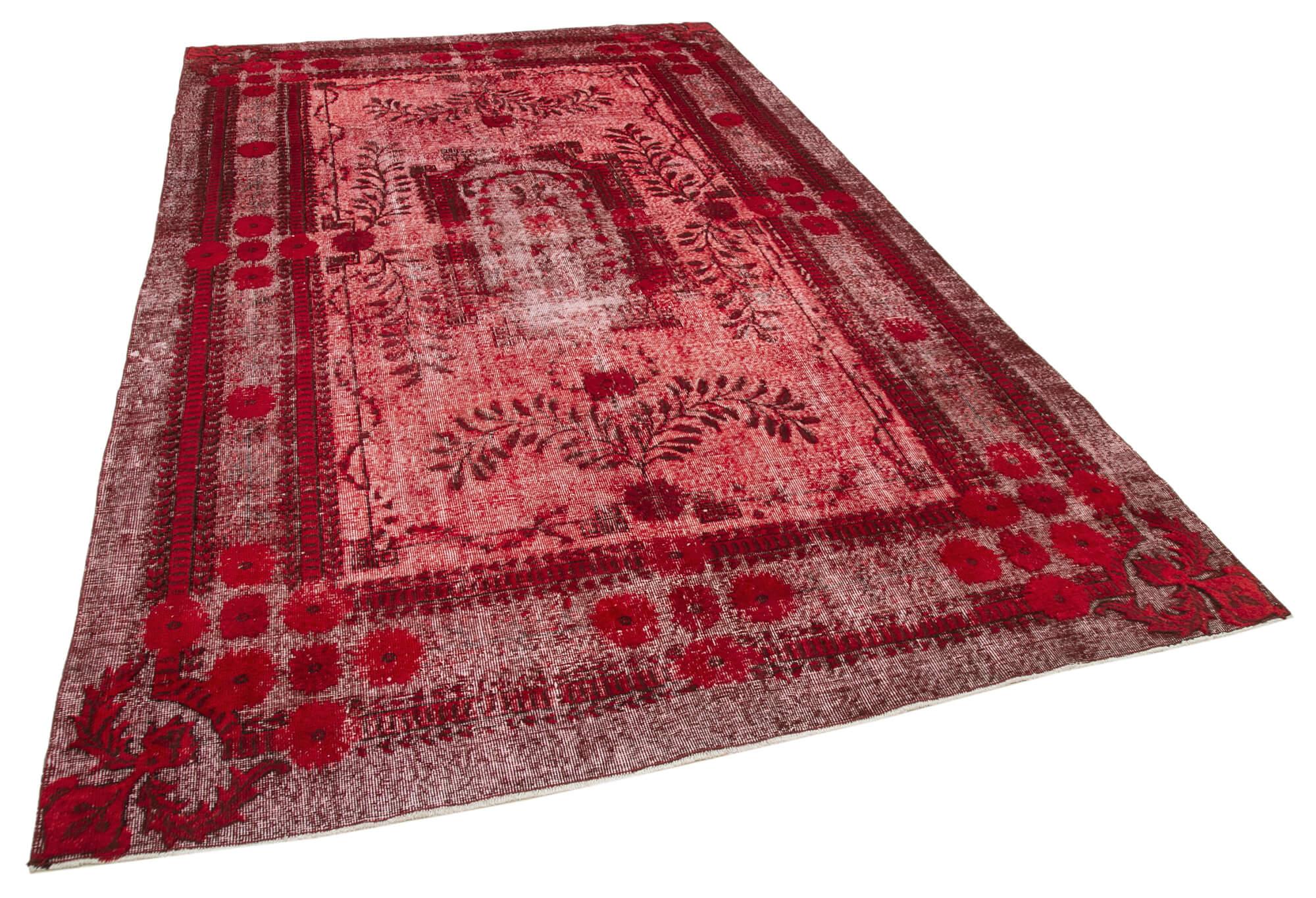 7 x 11 Red Over Dyed Rug - 1050