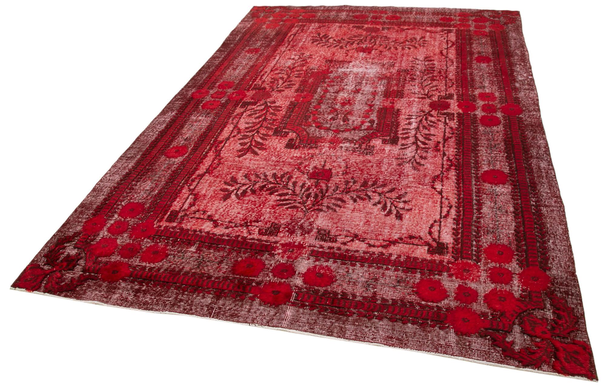 7 x 11 Red Over Dyed Rug - 1050