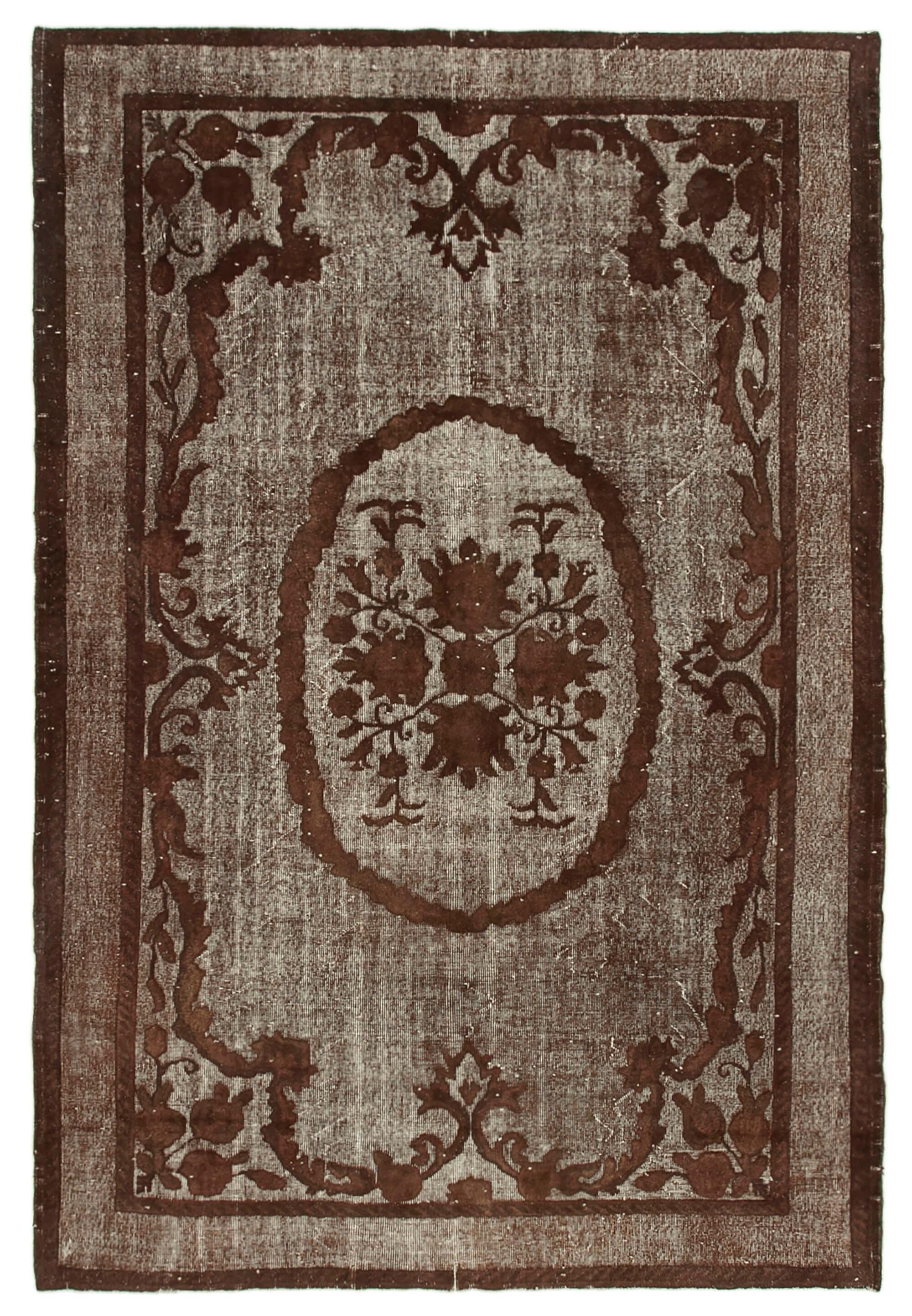 7 x 11 Brown Over Dyed Rug - 1051