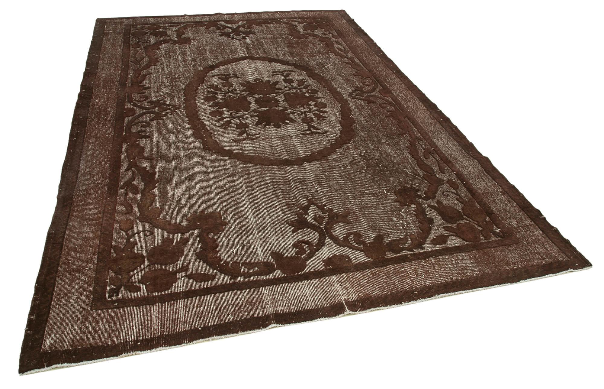 7 x 11 Brown Over Dyed Rug - 1051