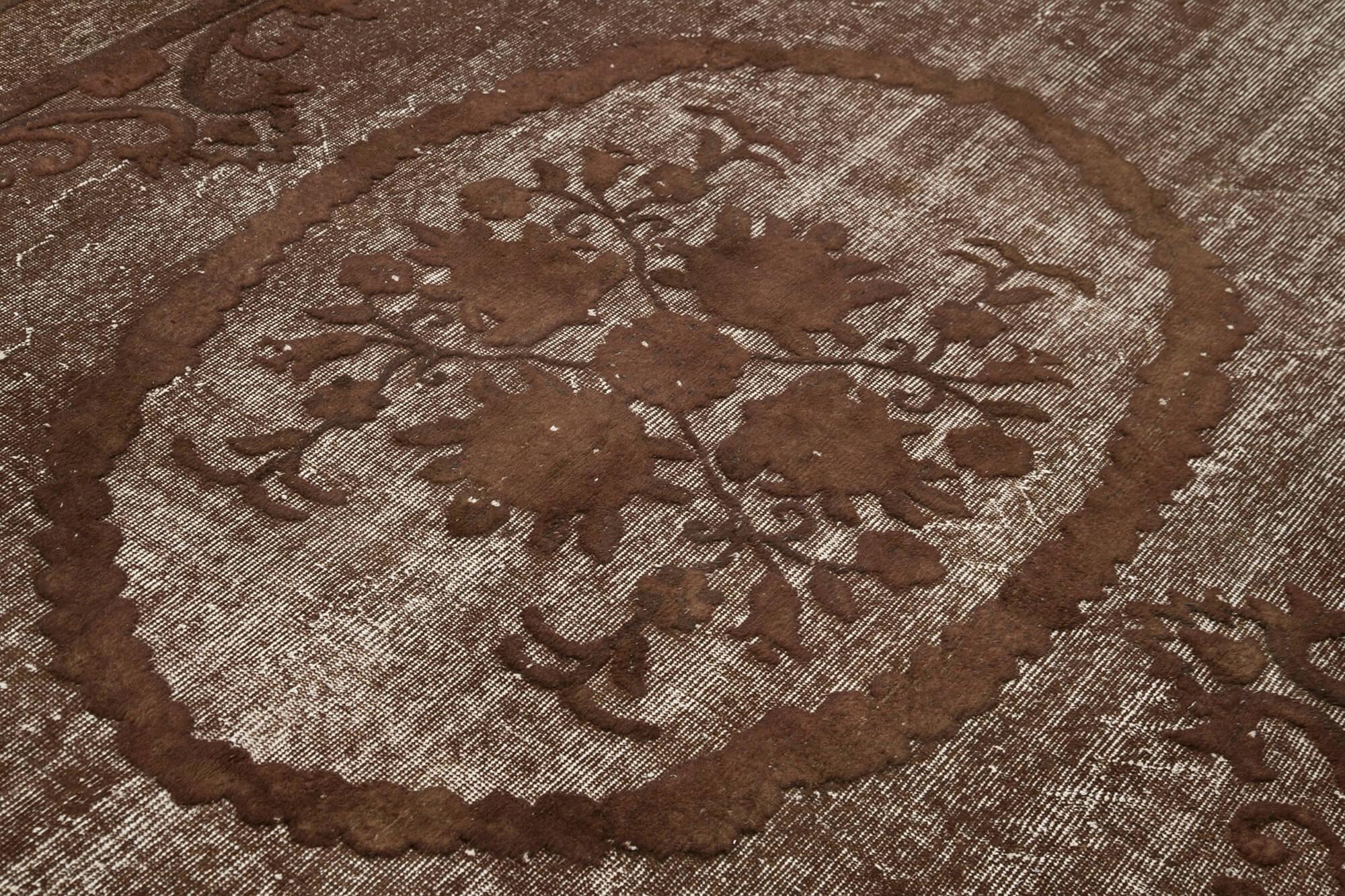 7 x 11 Brown Over Dyed Rug - 1051