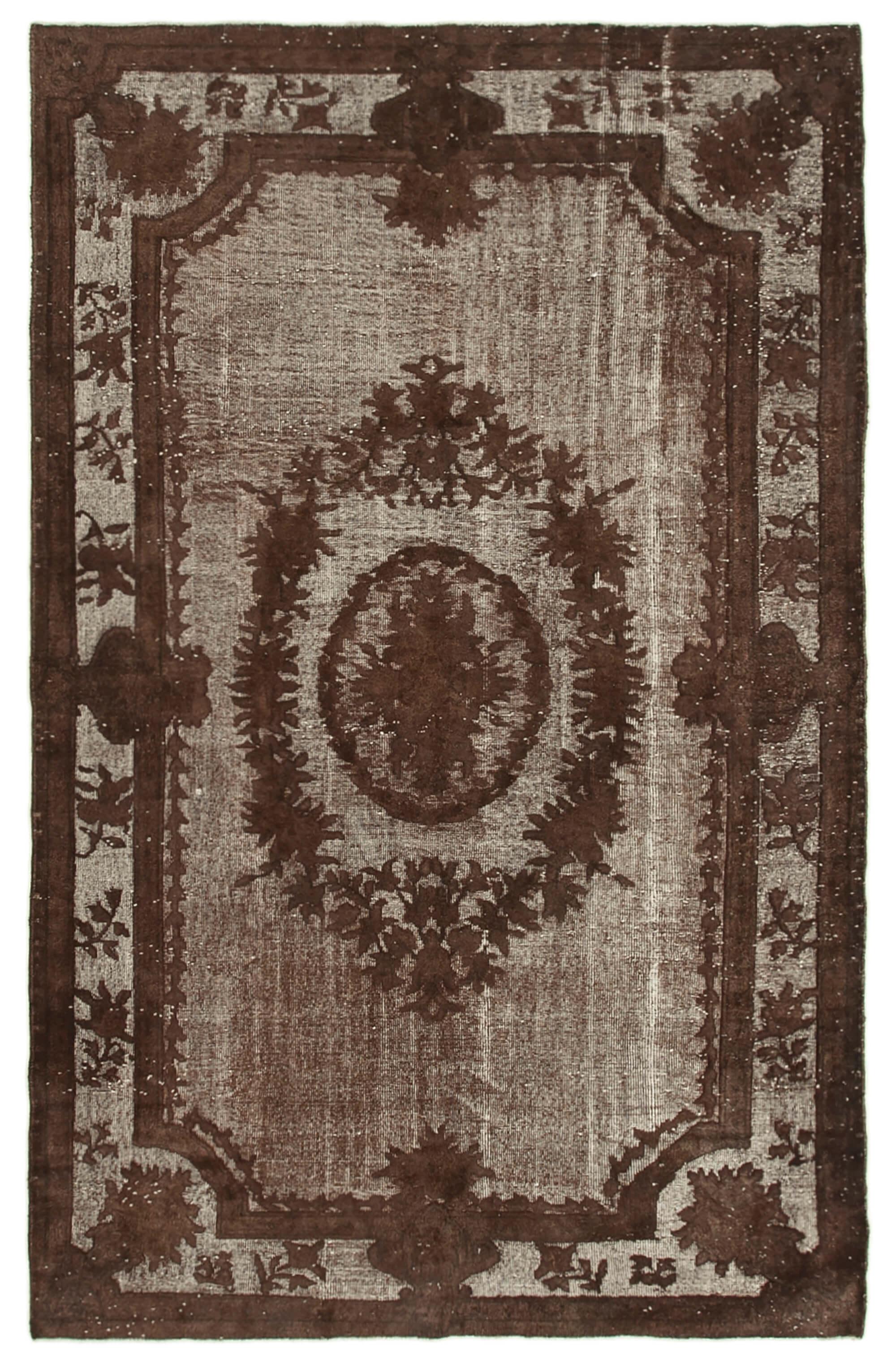 6 x 10 Brown Over Dyed Rug - 1052