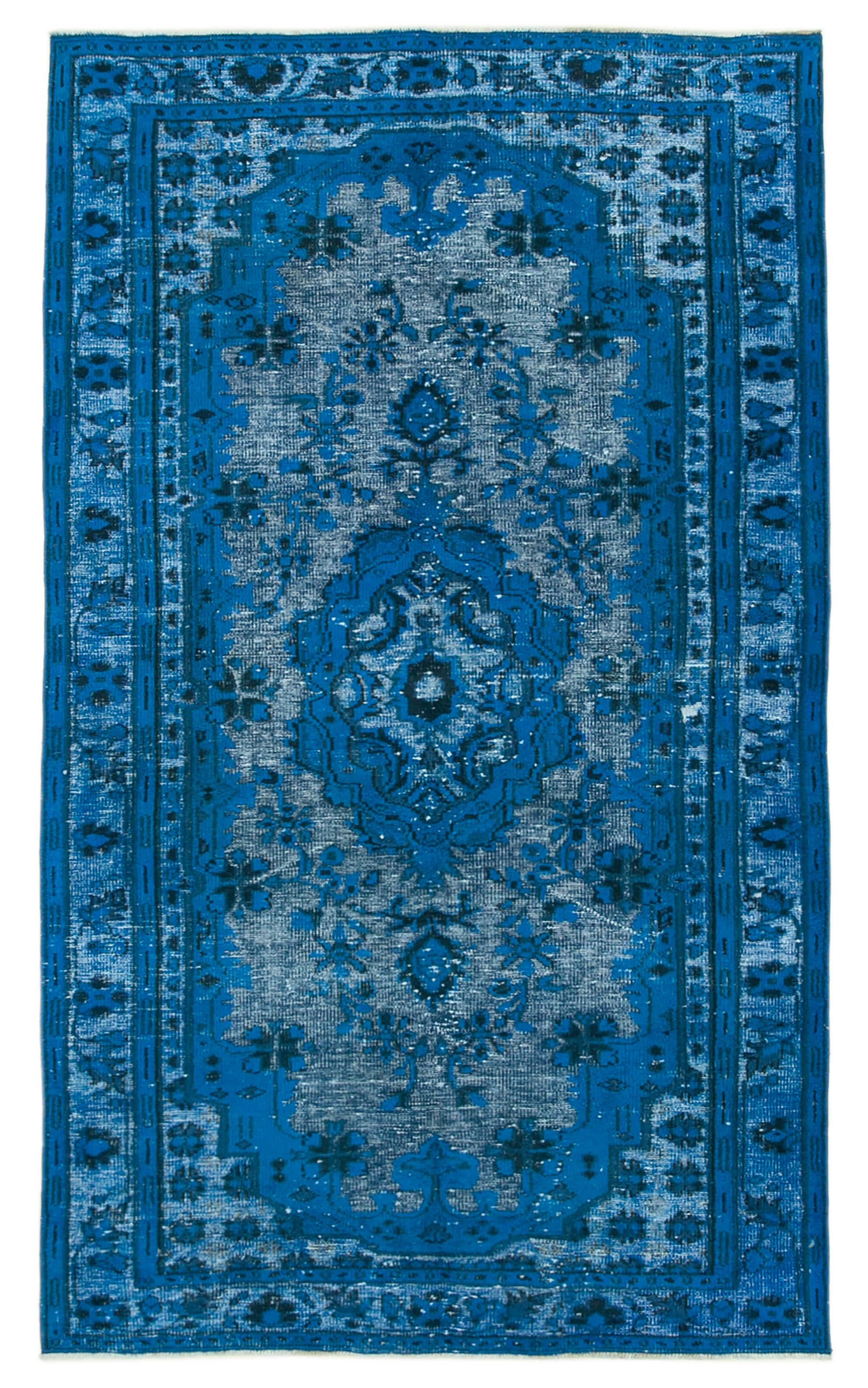 6 x 9 Blue Over Dyed Rug - 1054