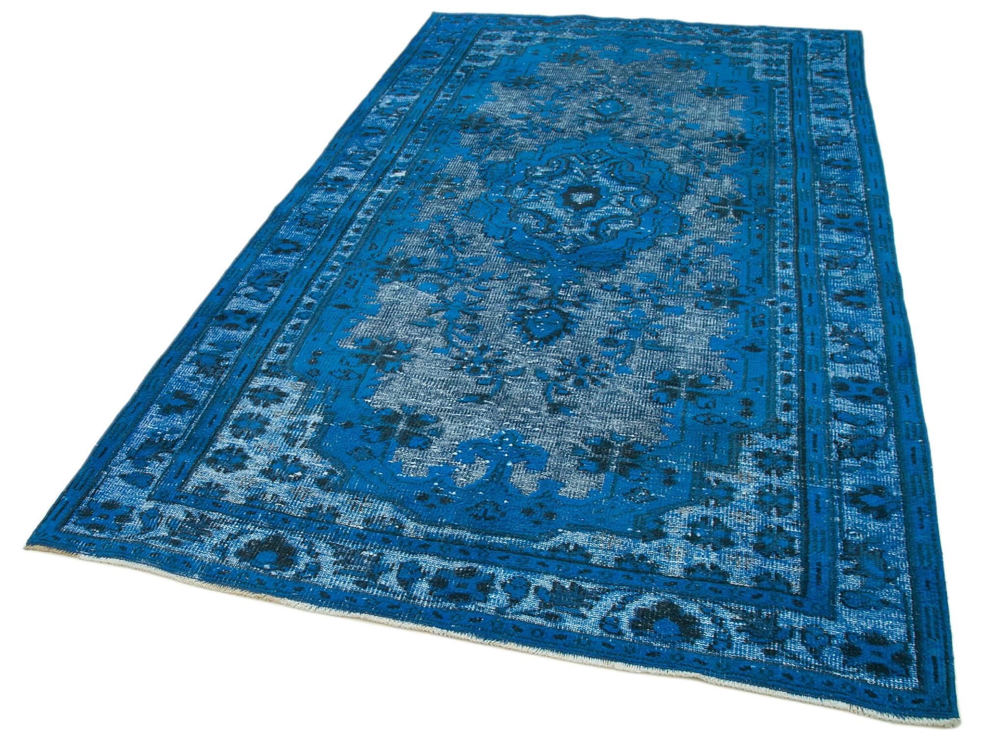 6 x 9 Blue Over Dyed Rug - 1054