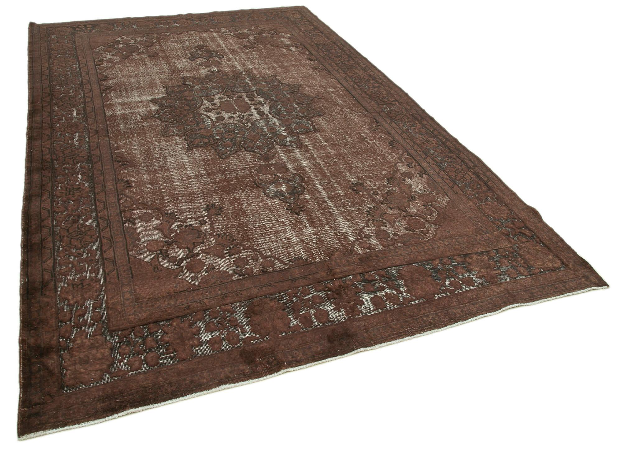 7 x 11 Brown Over Dyed Rug - 1055