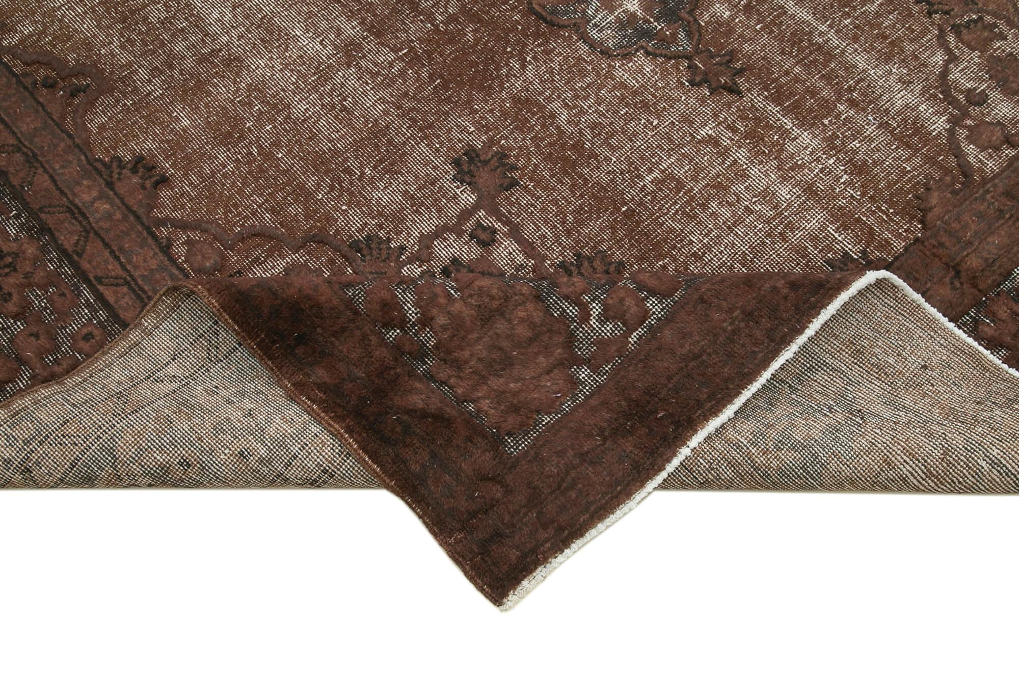 7 x 11 Brown Over Dyed Rug - 1055