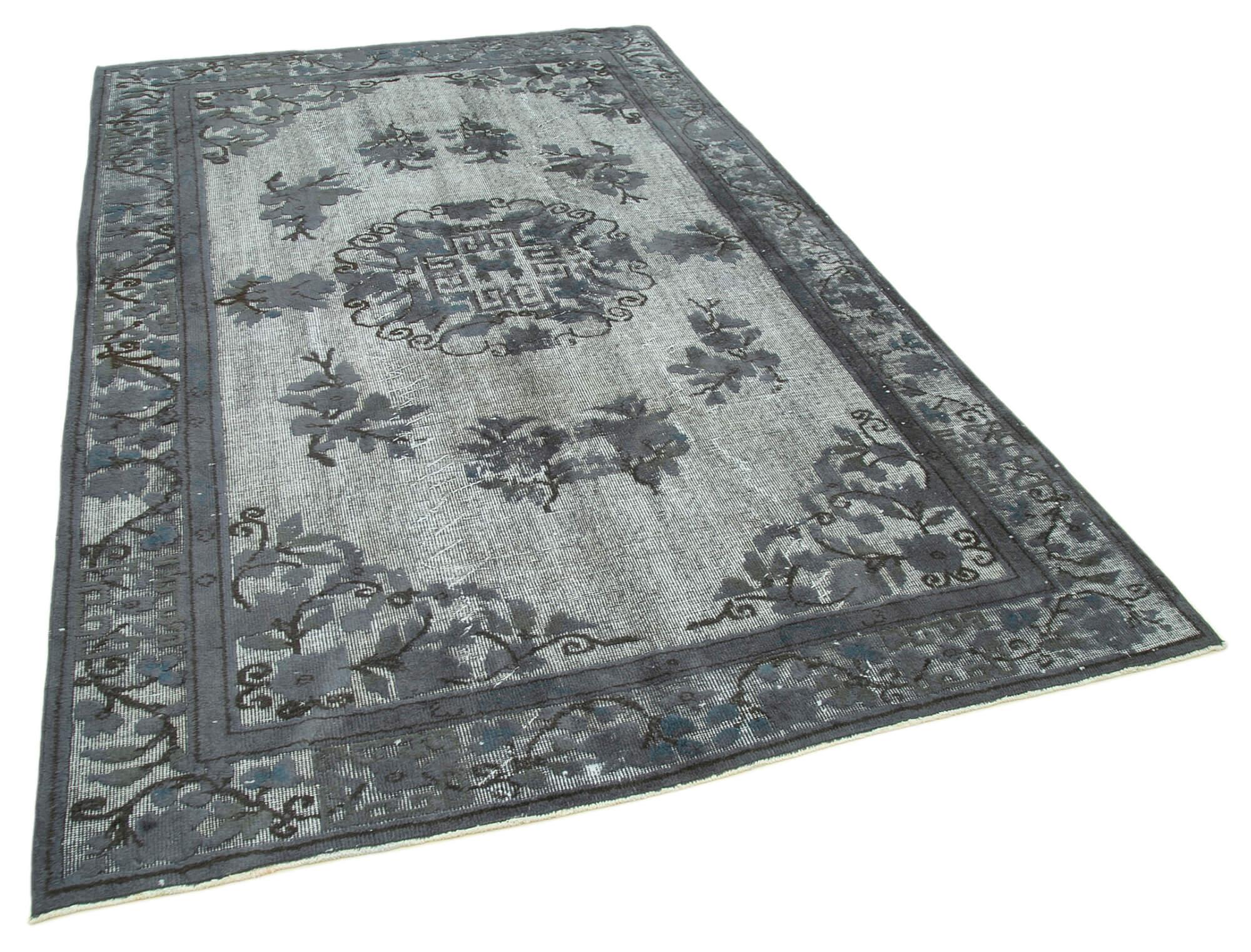 6 x 9 Grey Over Dyed Rug - 1057