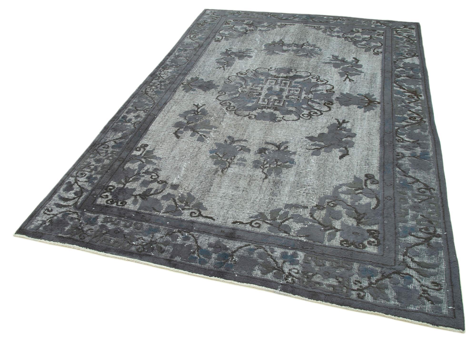 6 x 9 Grey Over Dyed Rug - 1057