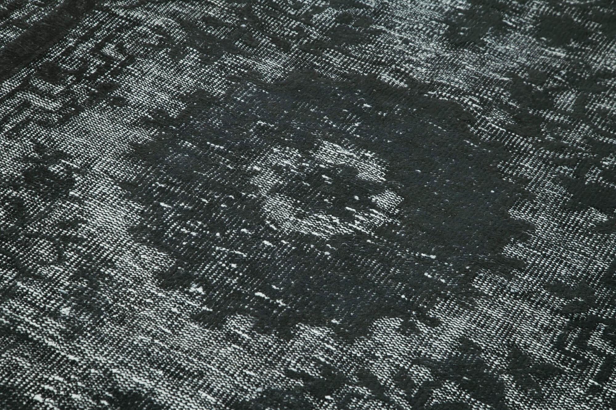 5 x 10 Black Over Dyed Rug - 1058