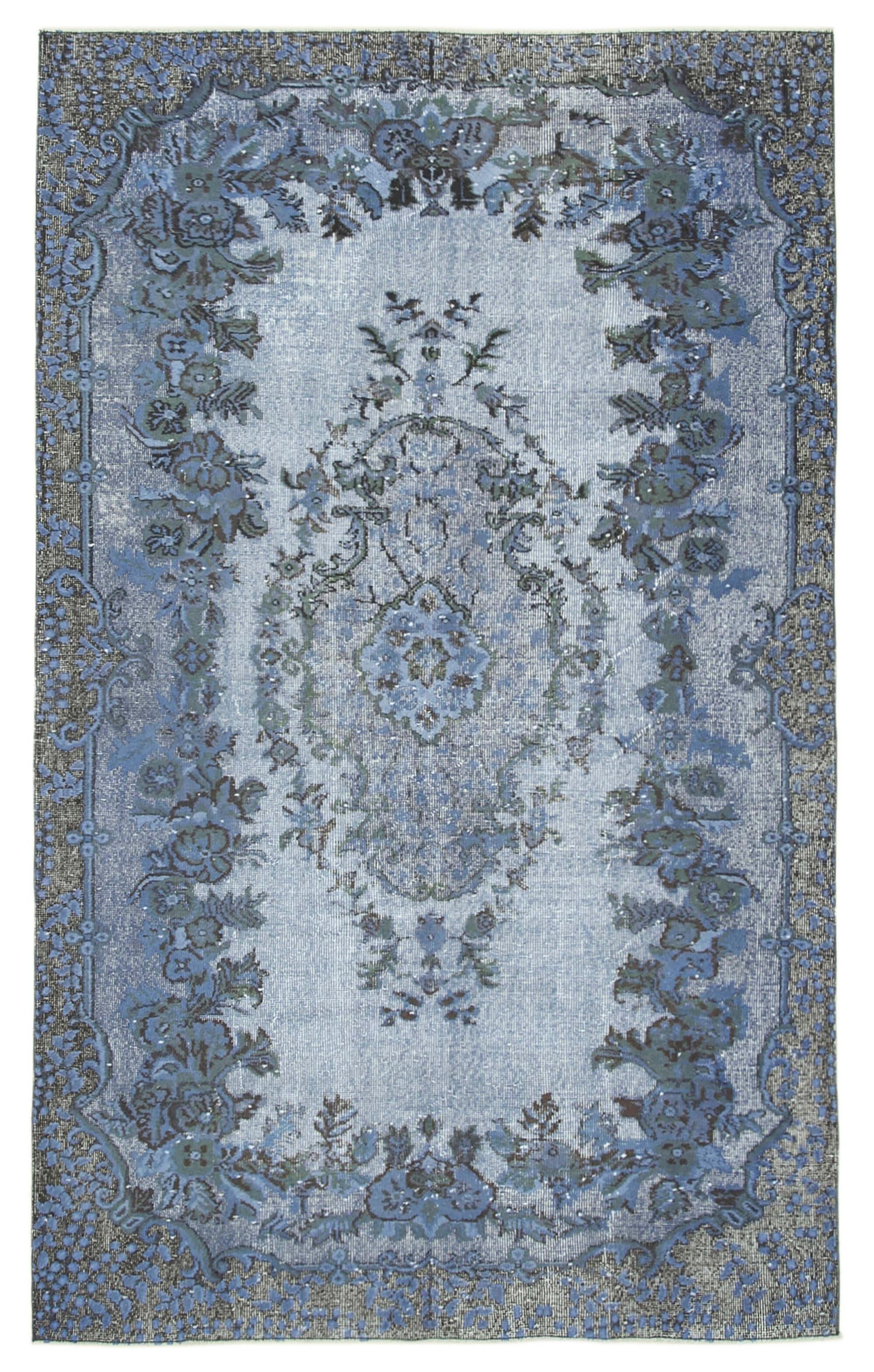 6 x 9 Blue Over Dyed Rug - 1059