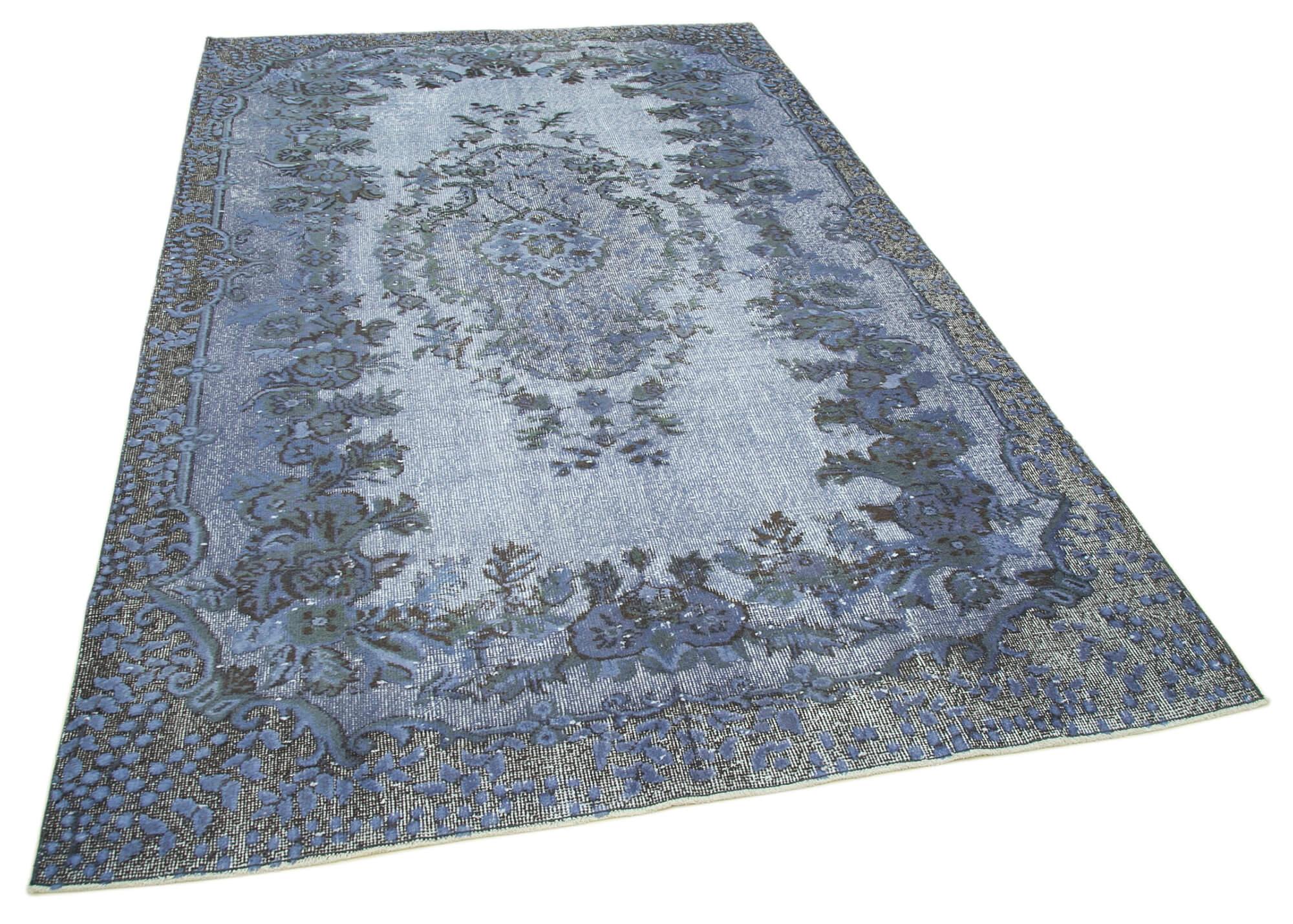 6 x 9 Blue Over Dyed Rug - 1059