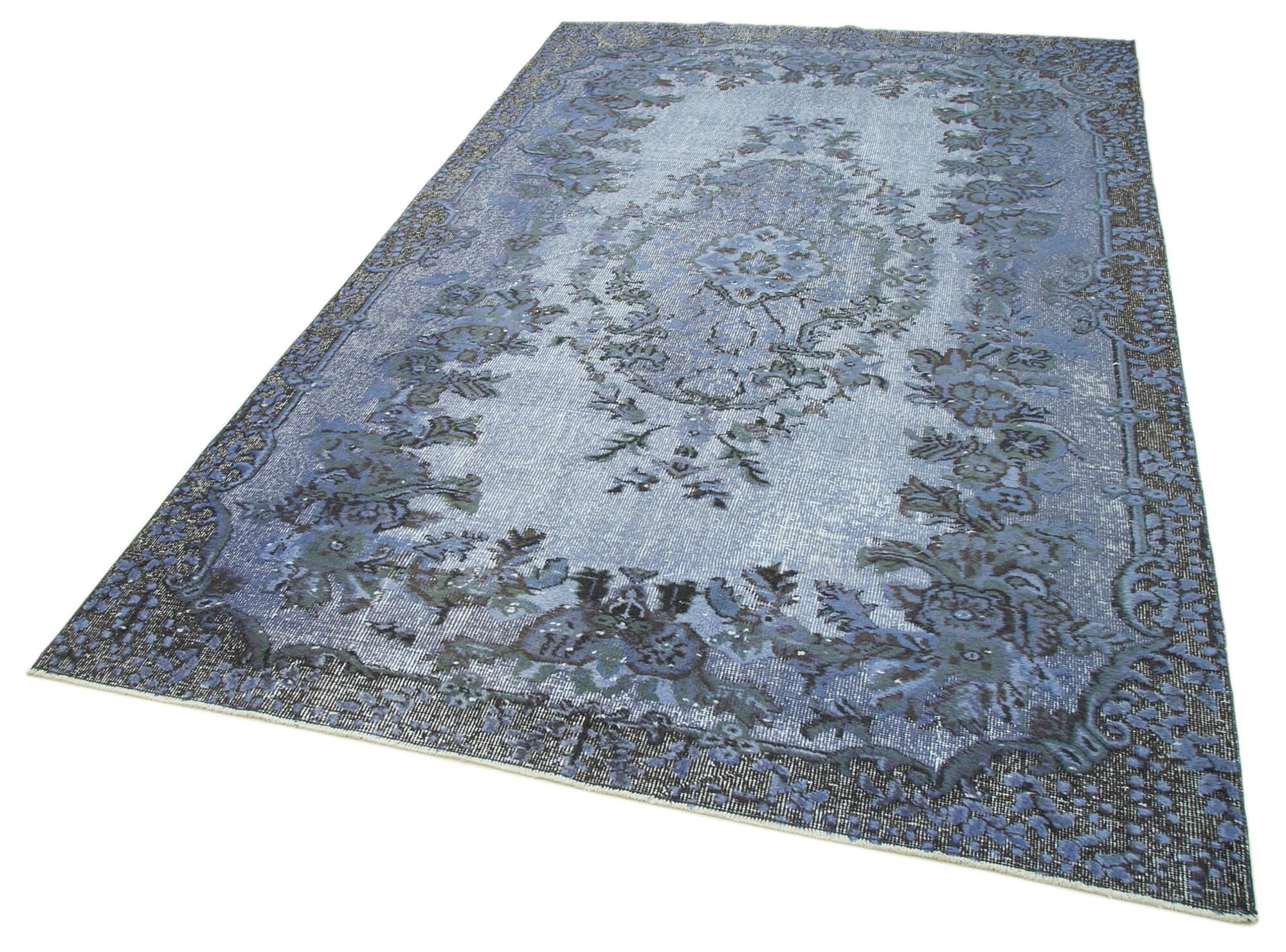 6 x 9 Blue Over Dyed Rug - 1059