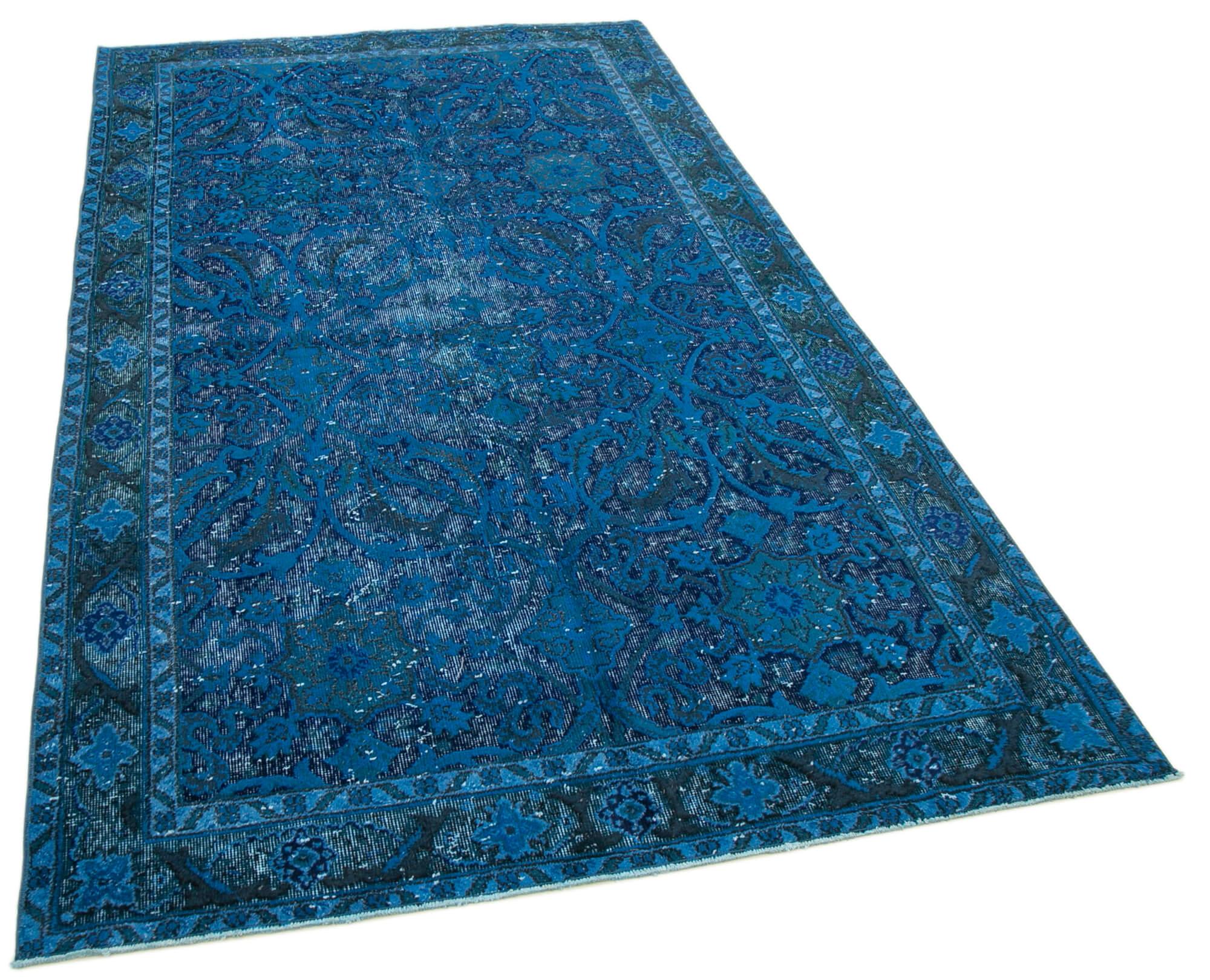 5 x 9 Blue Over Dyed Rug - 1060