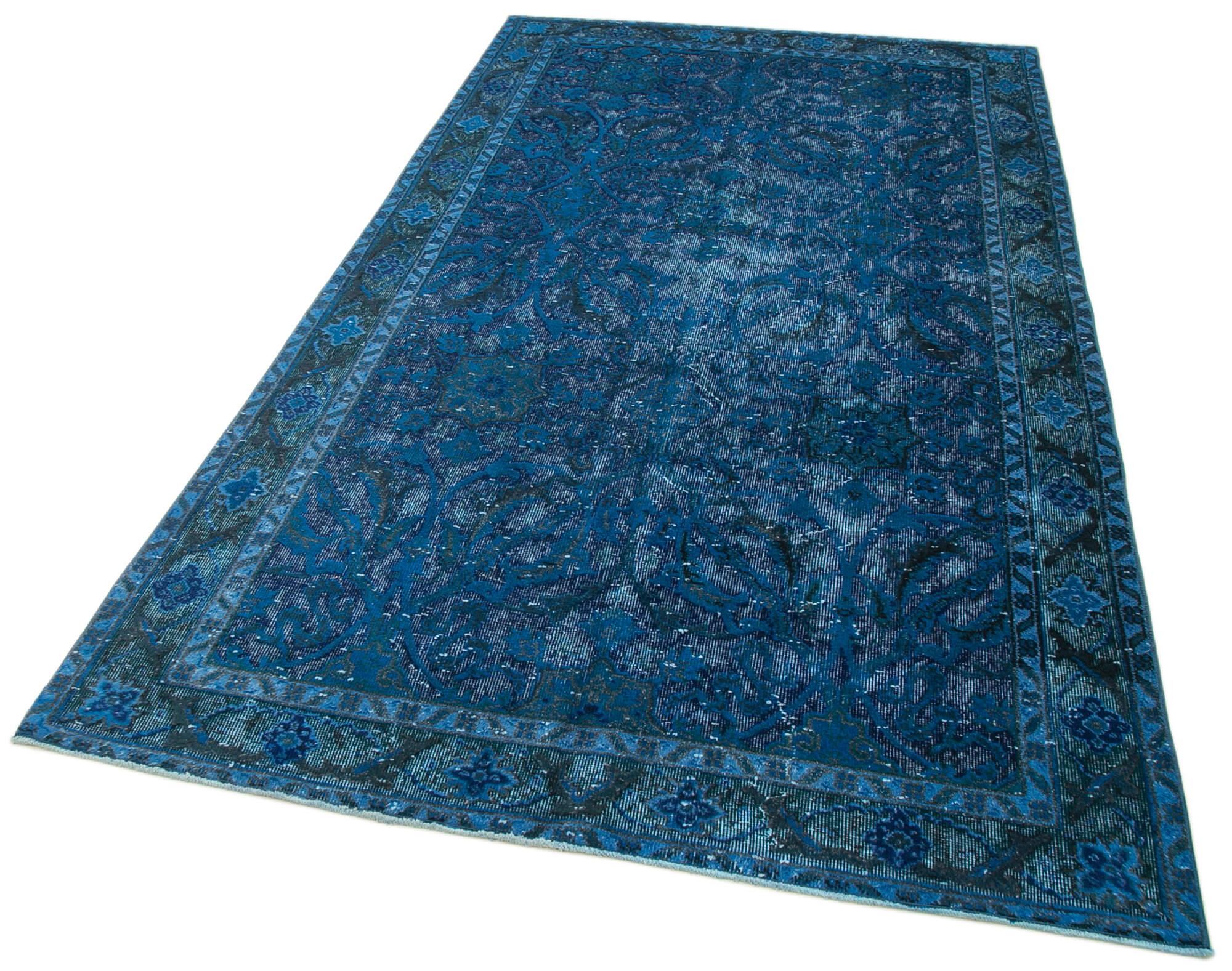 5 x 9 Blue Over Dyed Rug - 1060