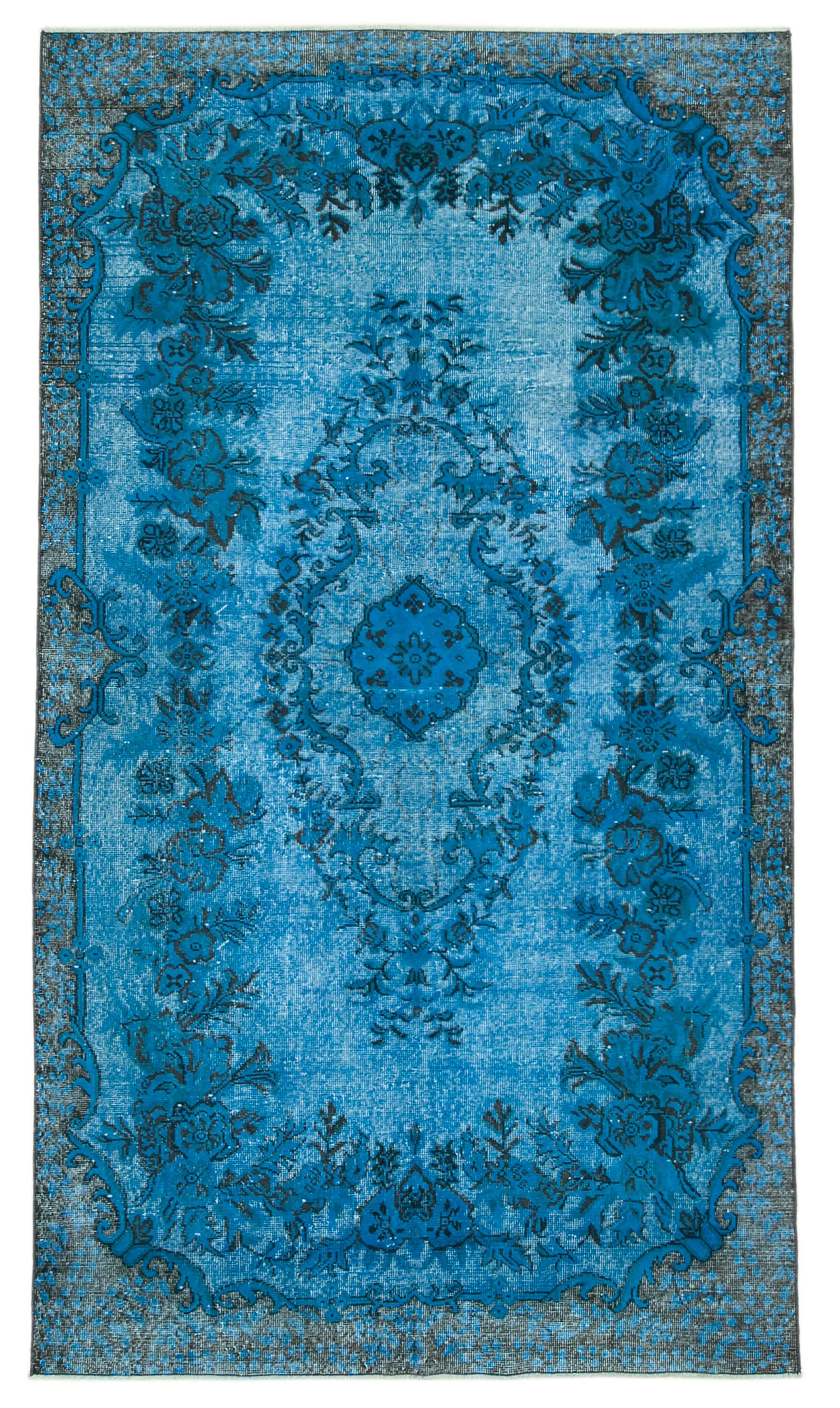 6 x 10 Blue Over Dyed Rug - 1061