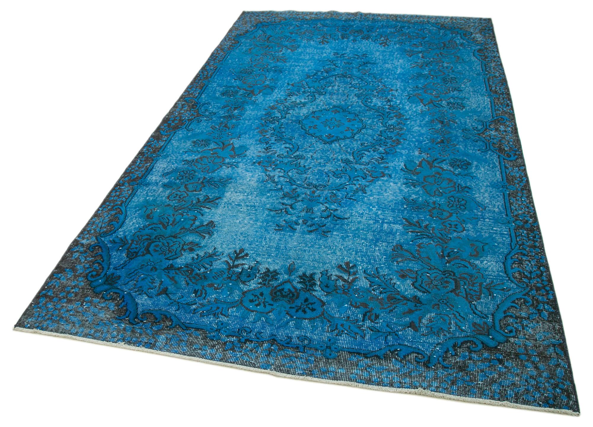 6 x 10 Blue Over Dyed Rug - 1061