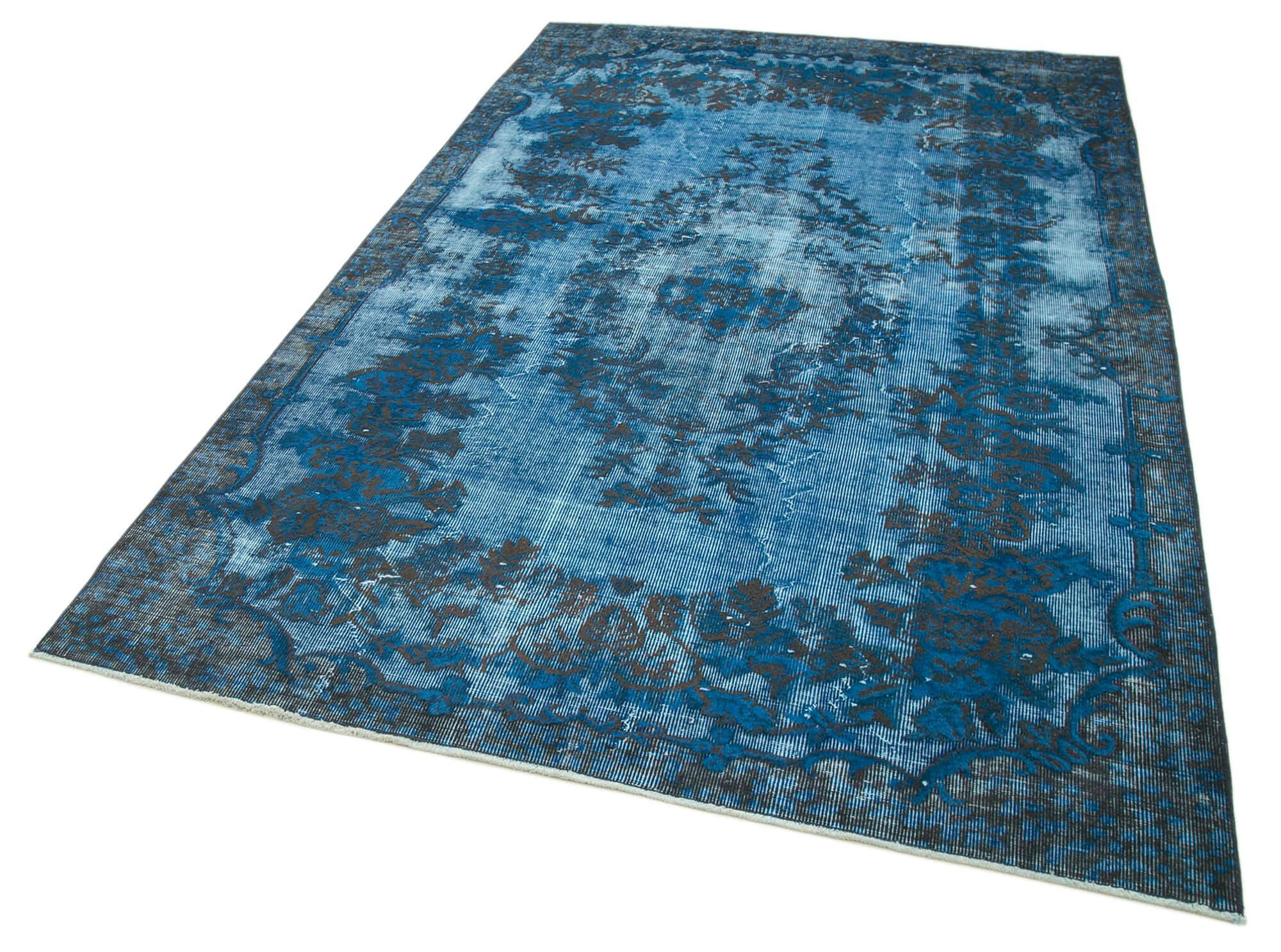 5 x 9 Blue Over Dyed Rug - 1062