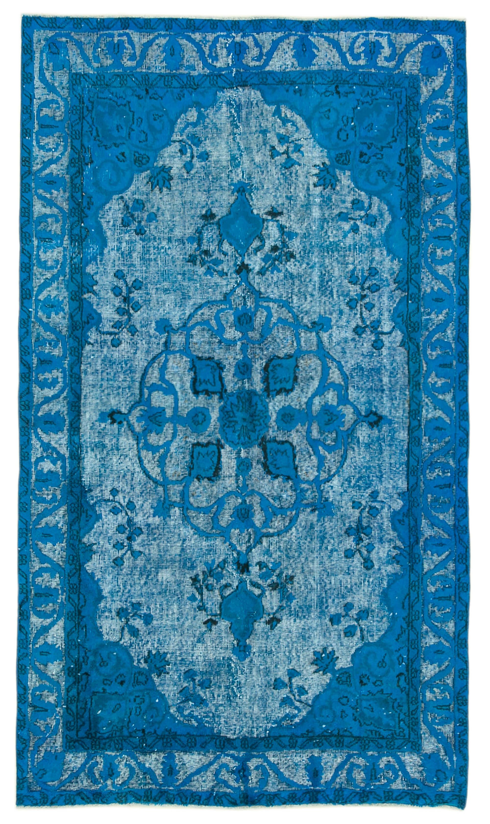 5 x 9 Blue Over Dyed Rug - 1063