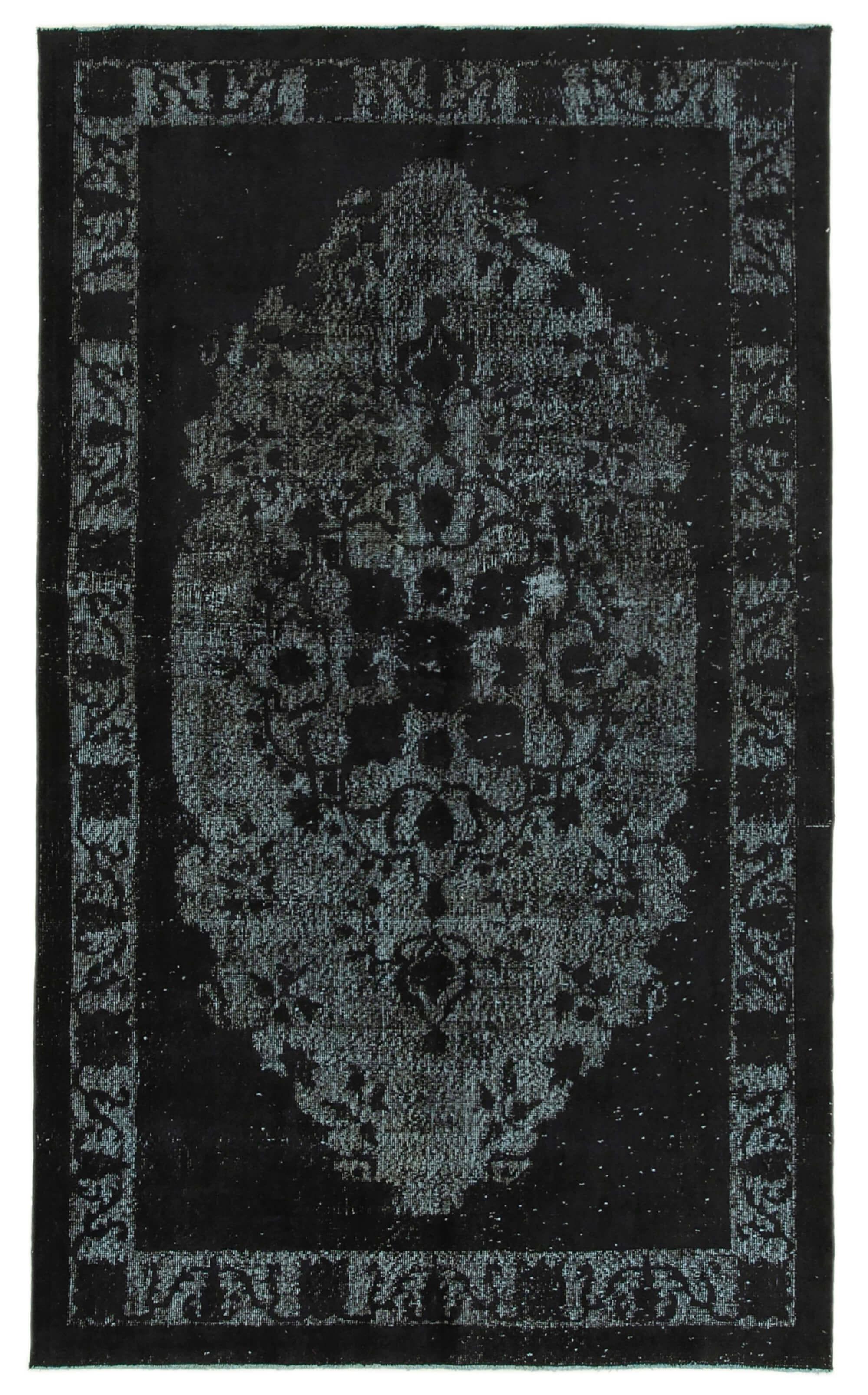 5 x 9 Black Over Dyed Rug - 1064