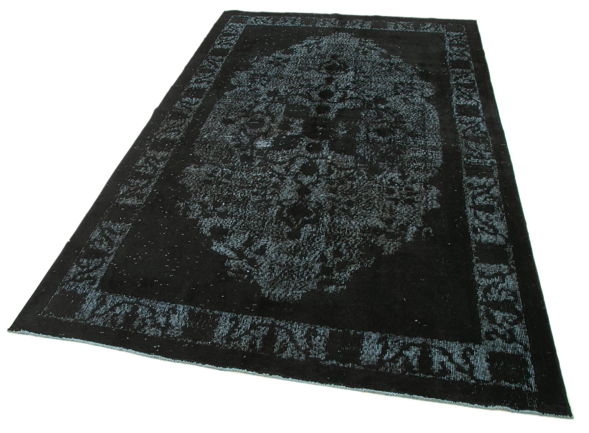 5 x 9 Black Over Dyed Rug - 1064