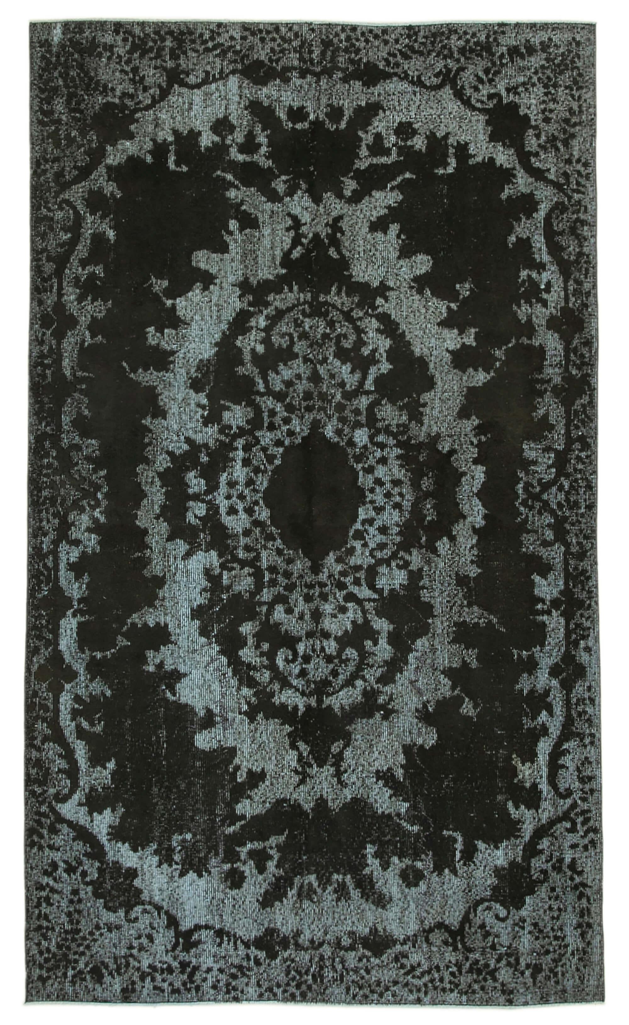 5 x 9 Black Over Dyed Rug - 1065