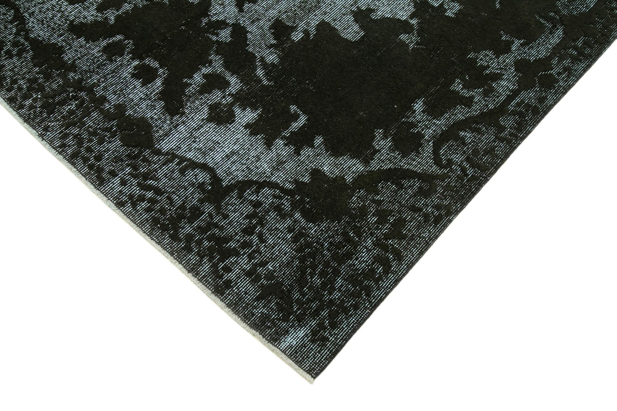 5 x 9 Black Over Dyed Rug - 1065