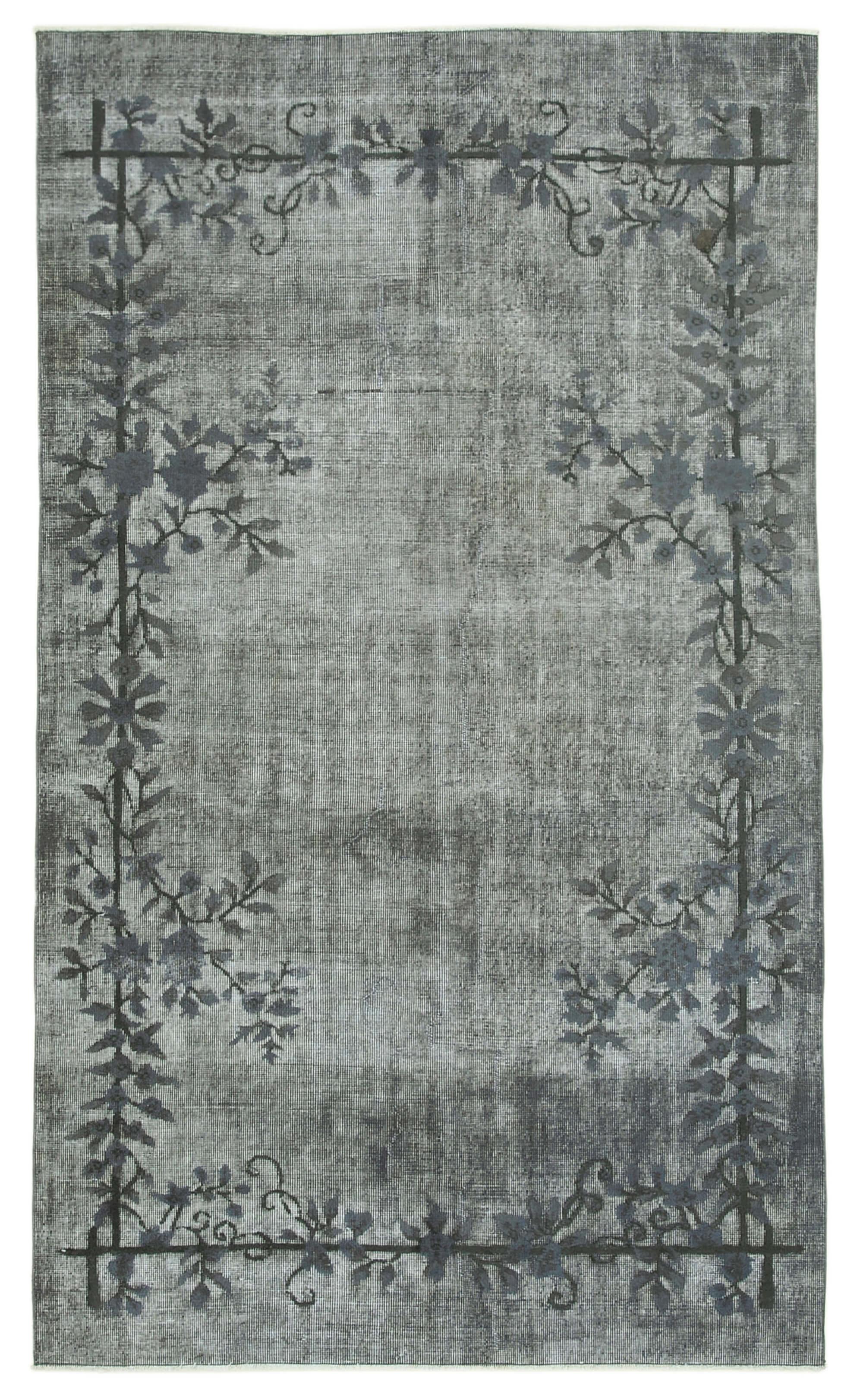 5 x 9 Grey Over Dyed Rug - 1066