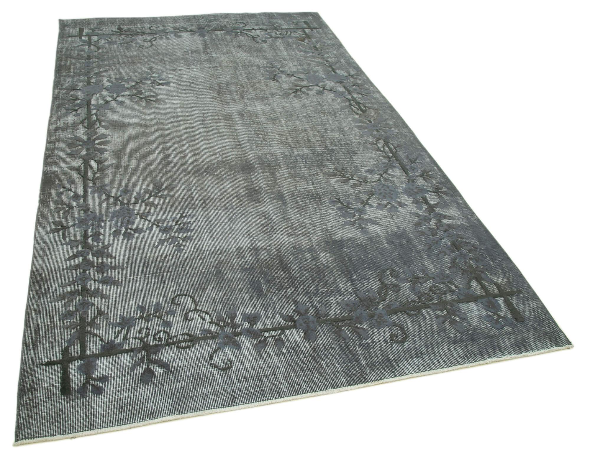 5 x 9 Grey Over Dyed Rug - 1066