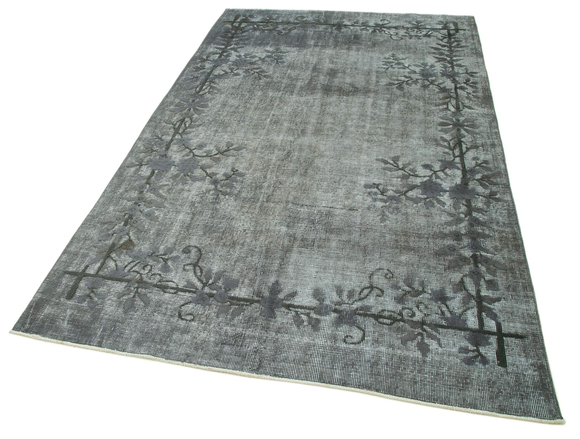 5 x 9 Grey Over Dyed Rug - 1066