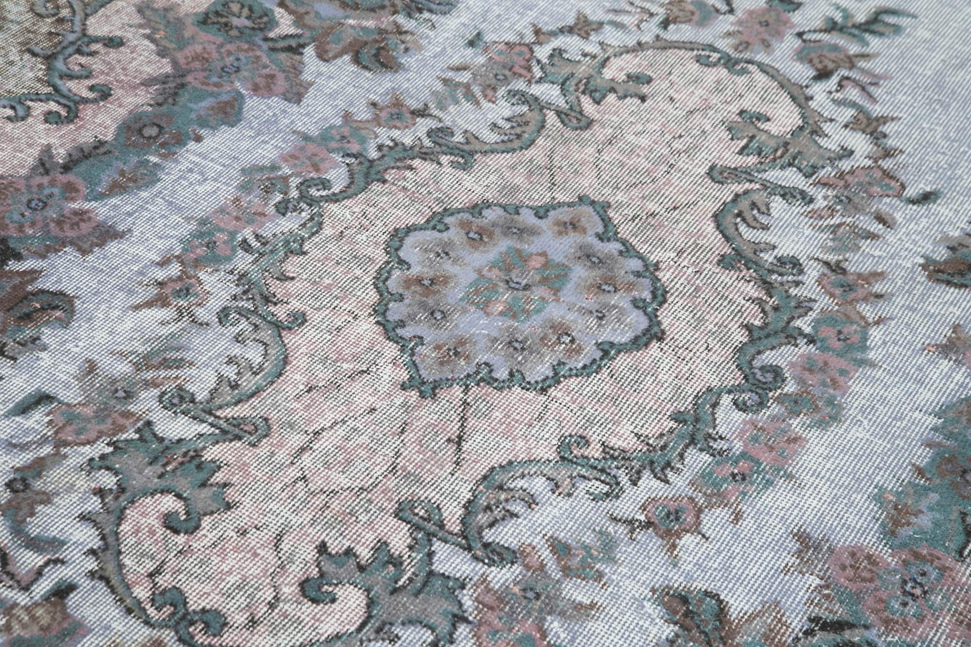 5 x 10 Grey Over Dyed Rug - 1067