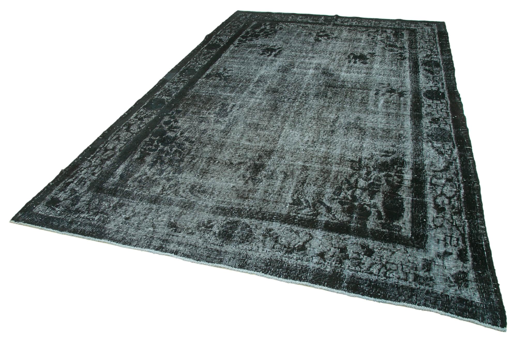 7 x 11 Black Over Dyed Rug - 1069