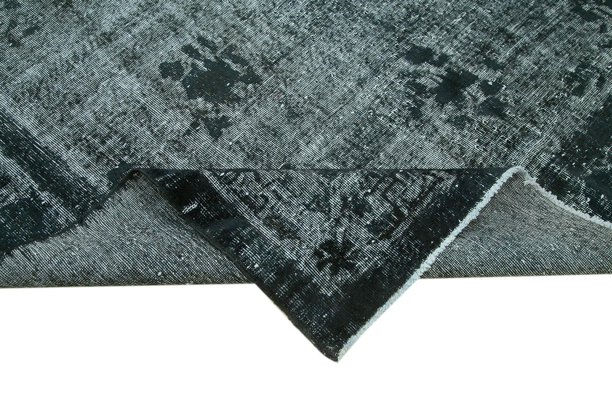 7 x 11 Black Over Dyed Rug - 1069