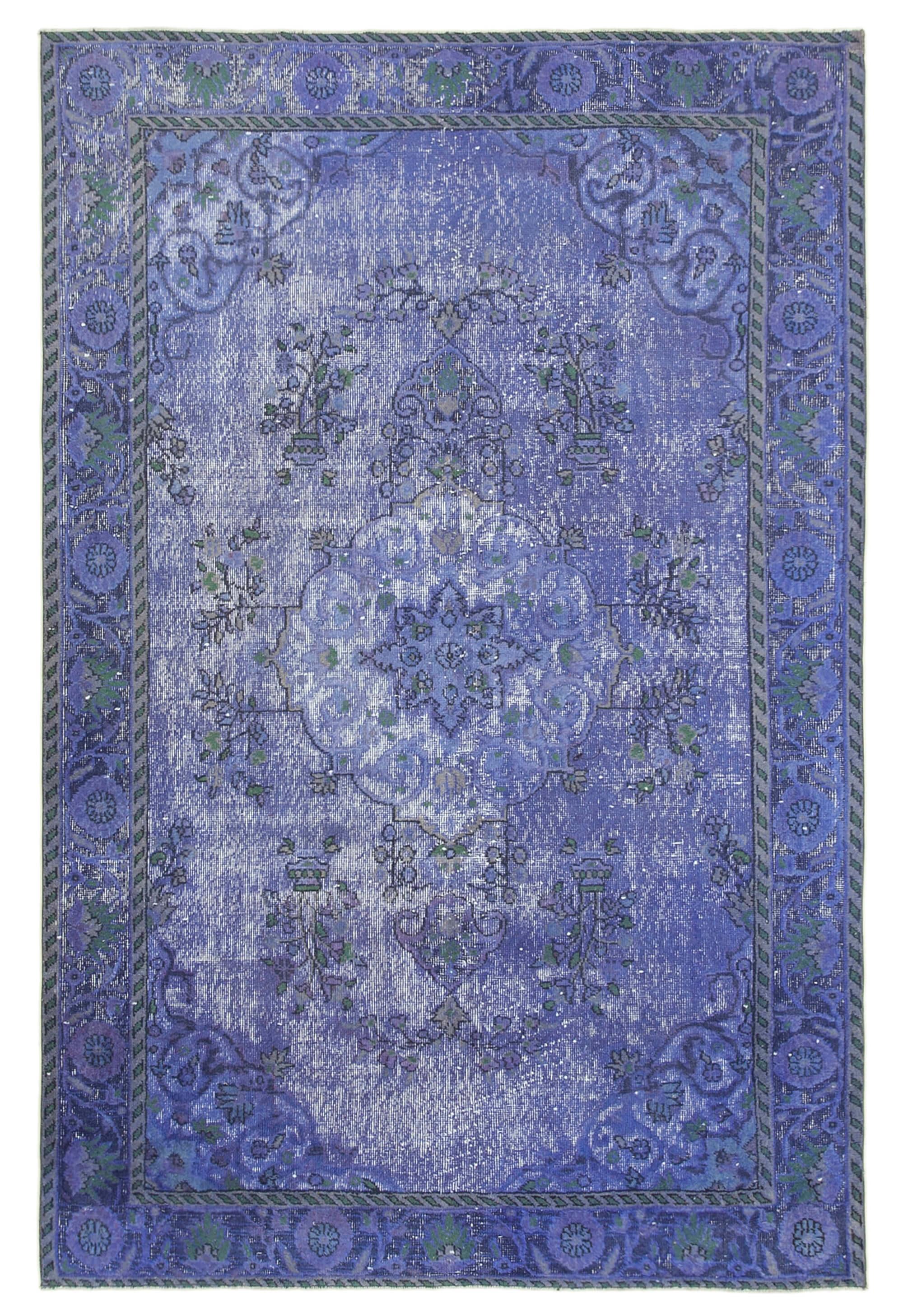 6 x 9 Purple Over Dyed Rug - 1071