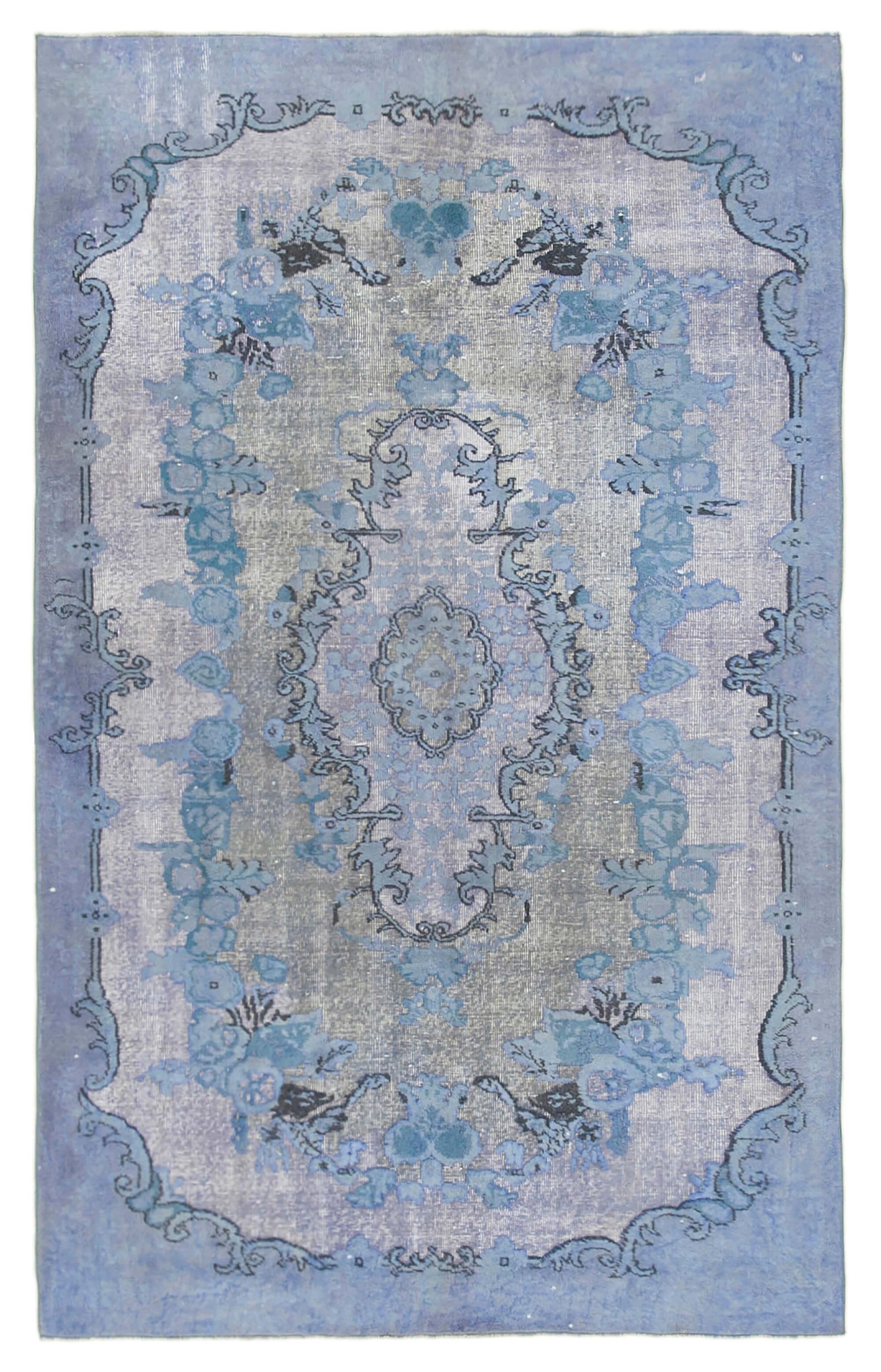 5 x 9 Blue Over Dyed Rug - 1072