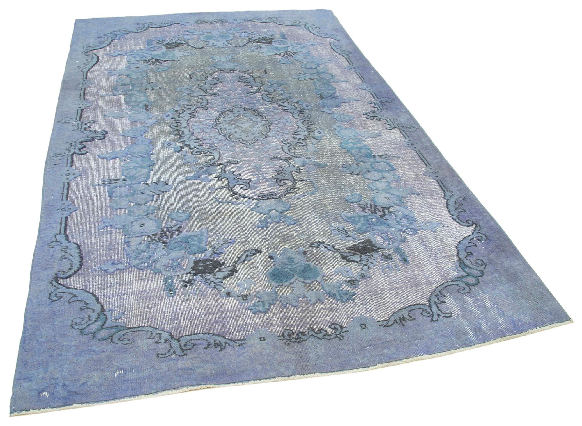 5 x 9 Blue Over Dyed Rug - 1072