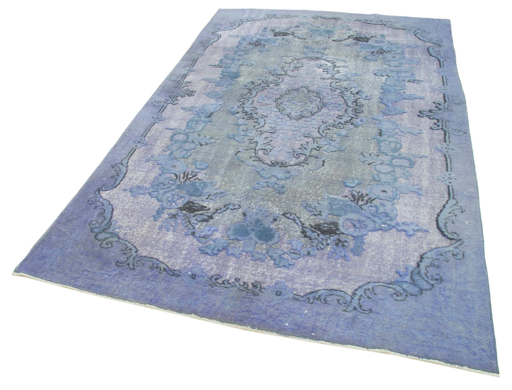 5 x 9 Blue Over Dyed Rug - 1072