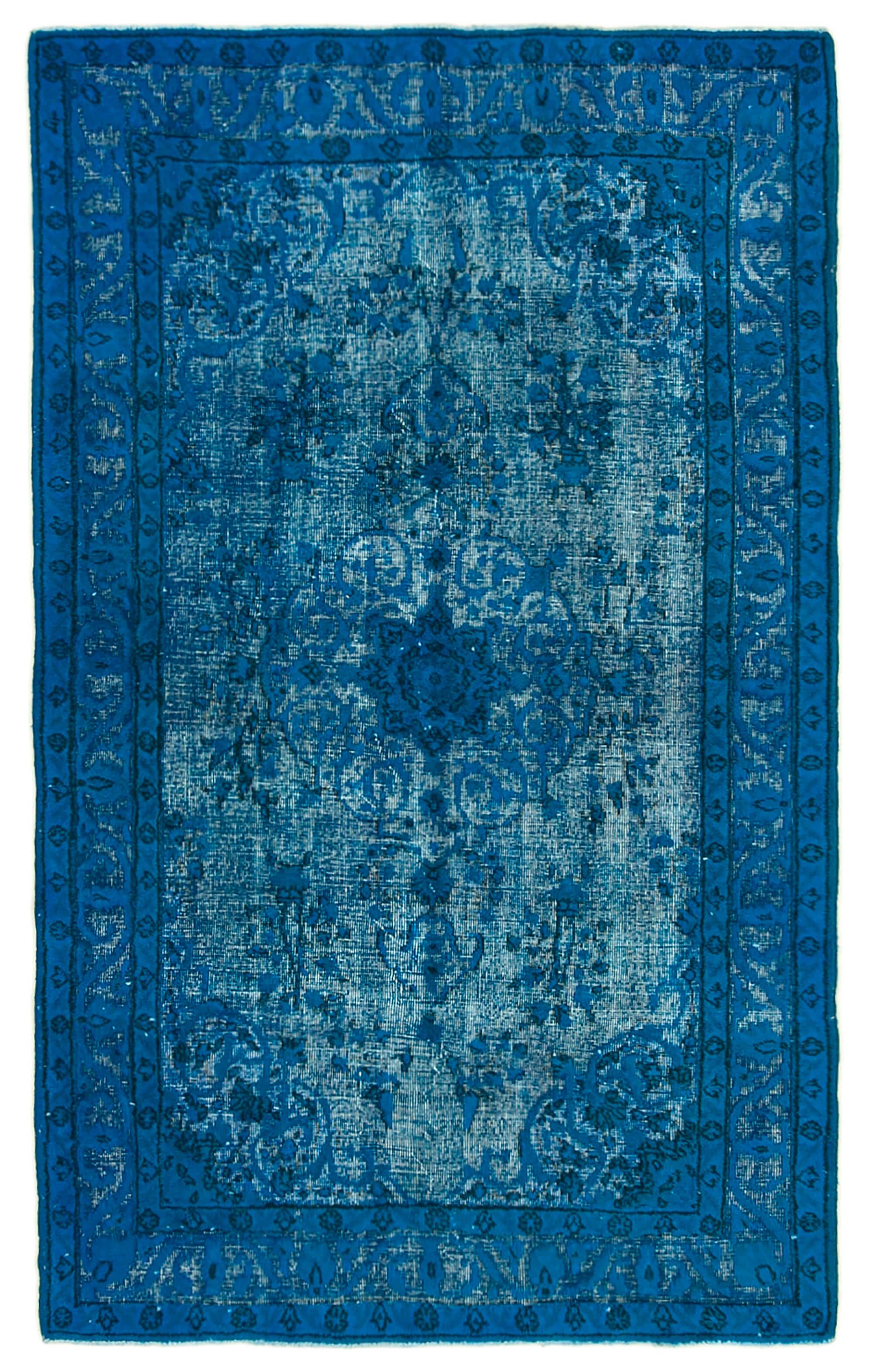 5 x 8 Blue Over Dyed Rug - 1073