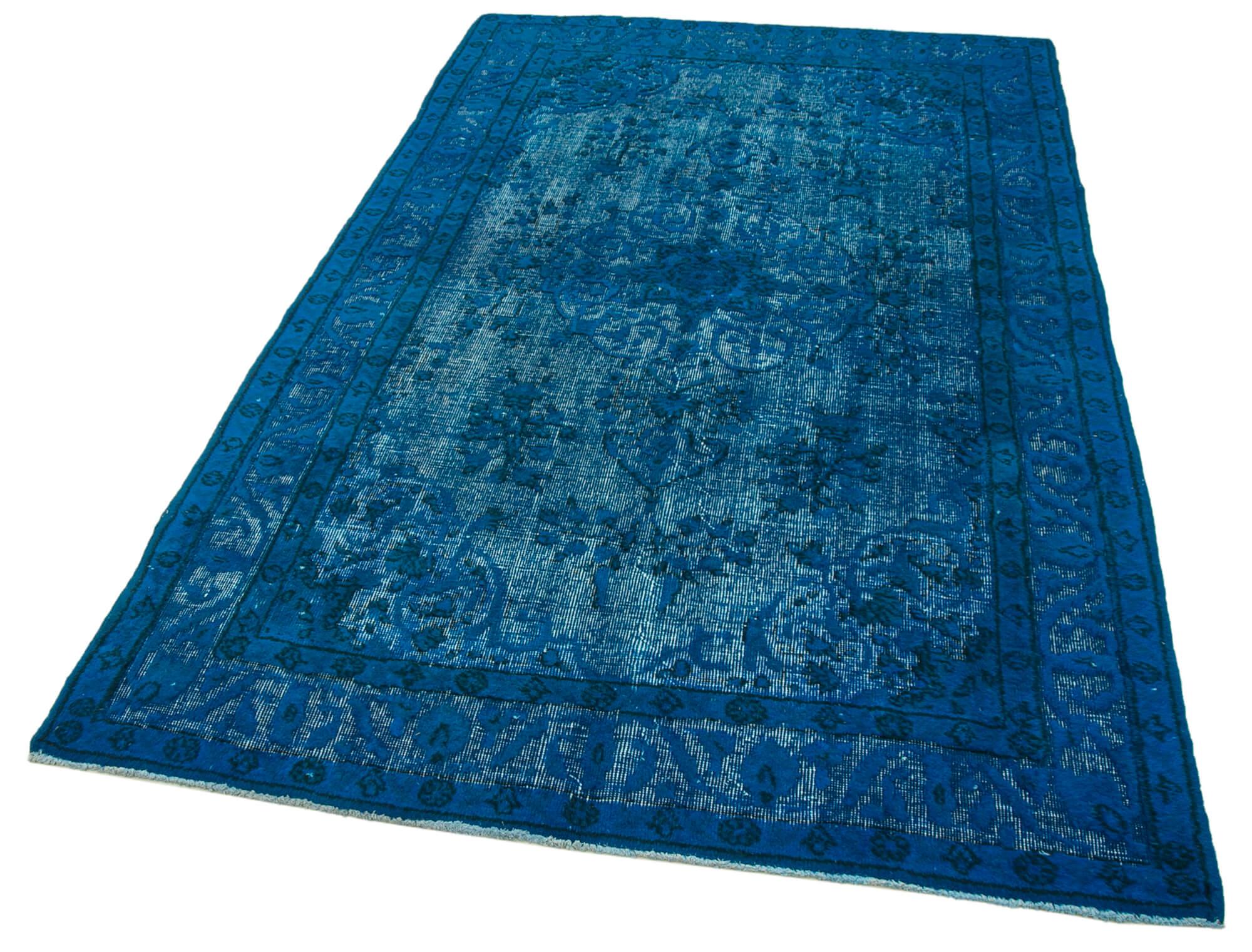 5 x 8 Blue Over Dyed Rug - 1073