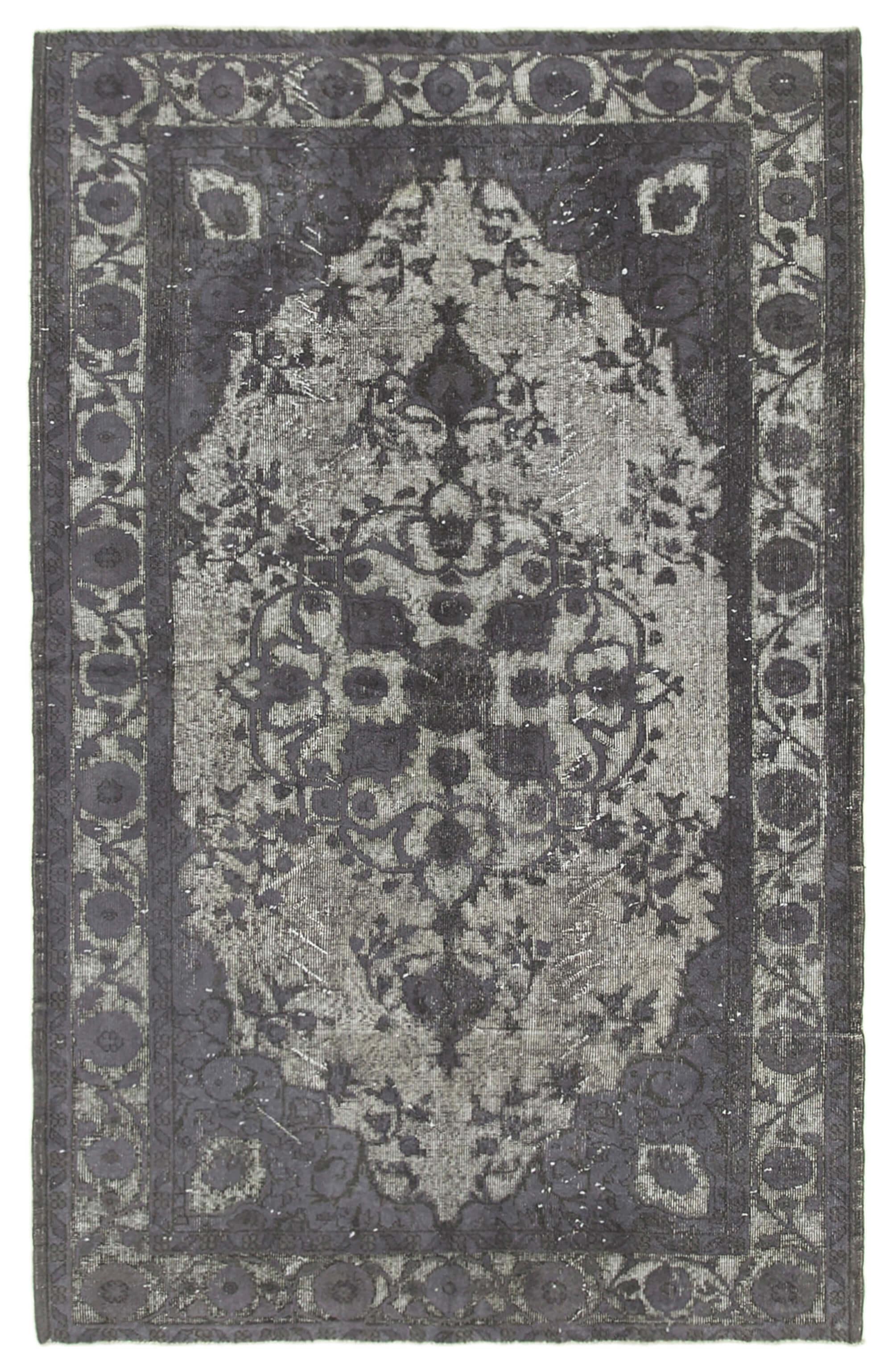 6 x 9 Grey Over Dyed Rug - 1074