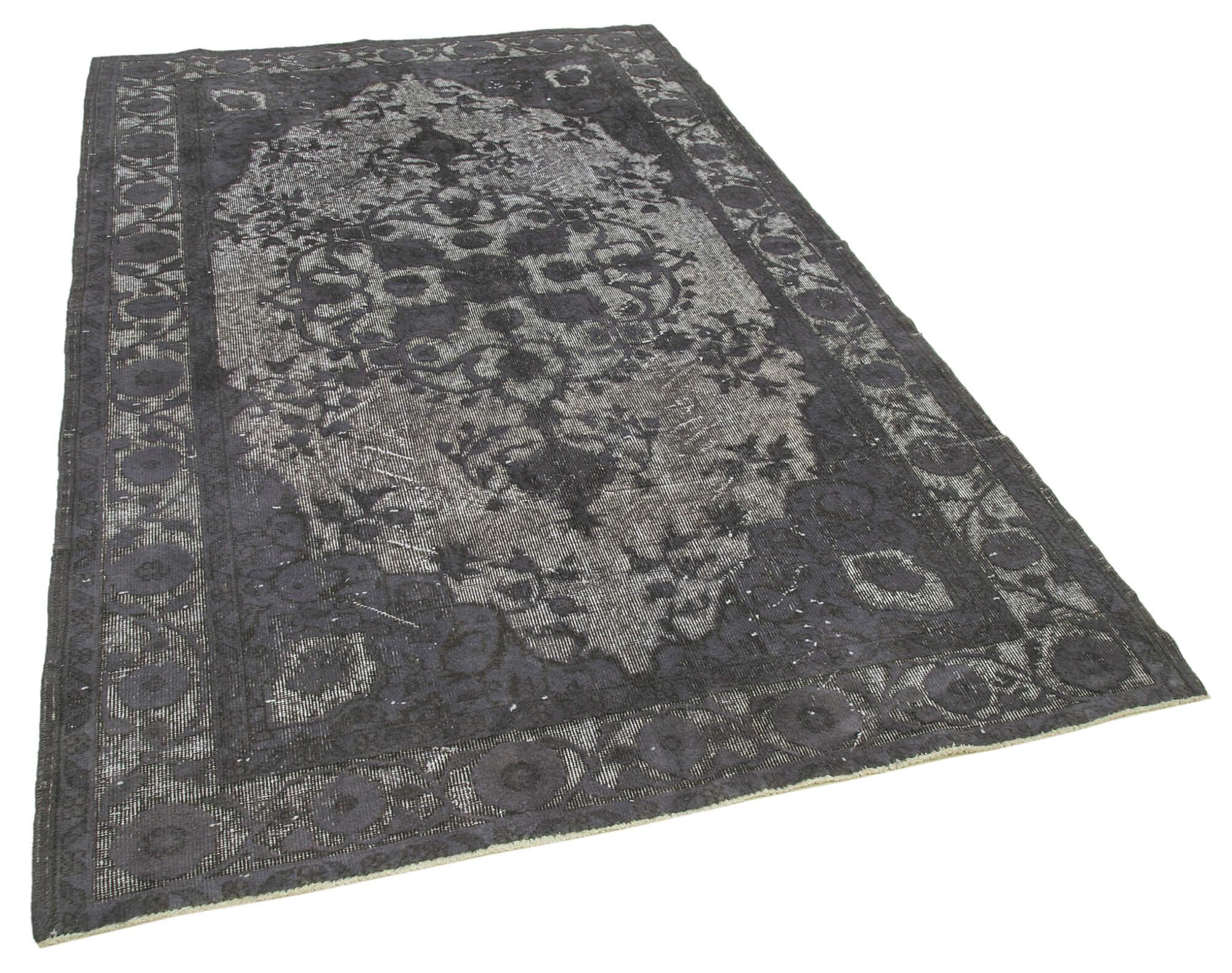 6 x 9 Grey Over Dyed Rug - 1074