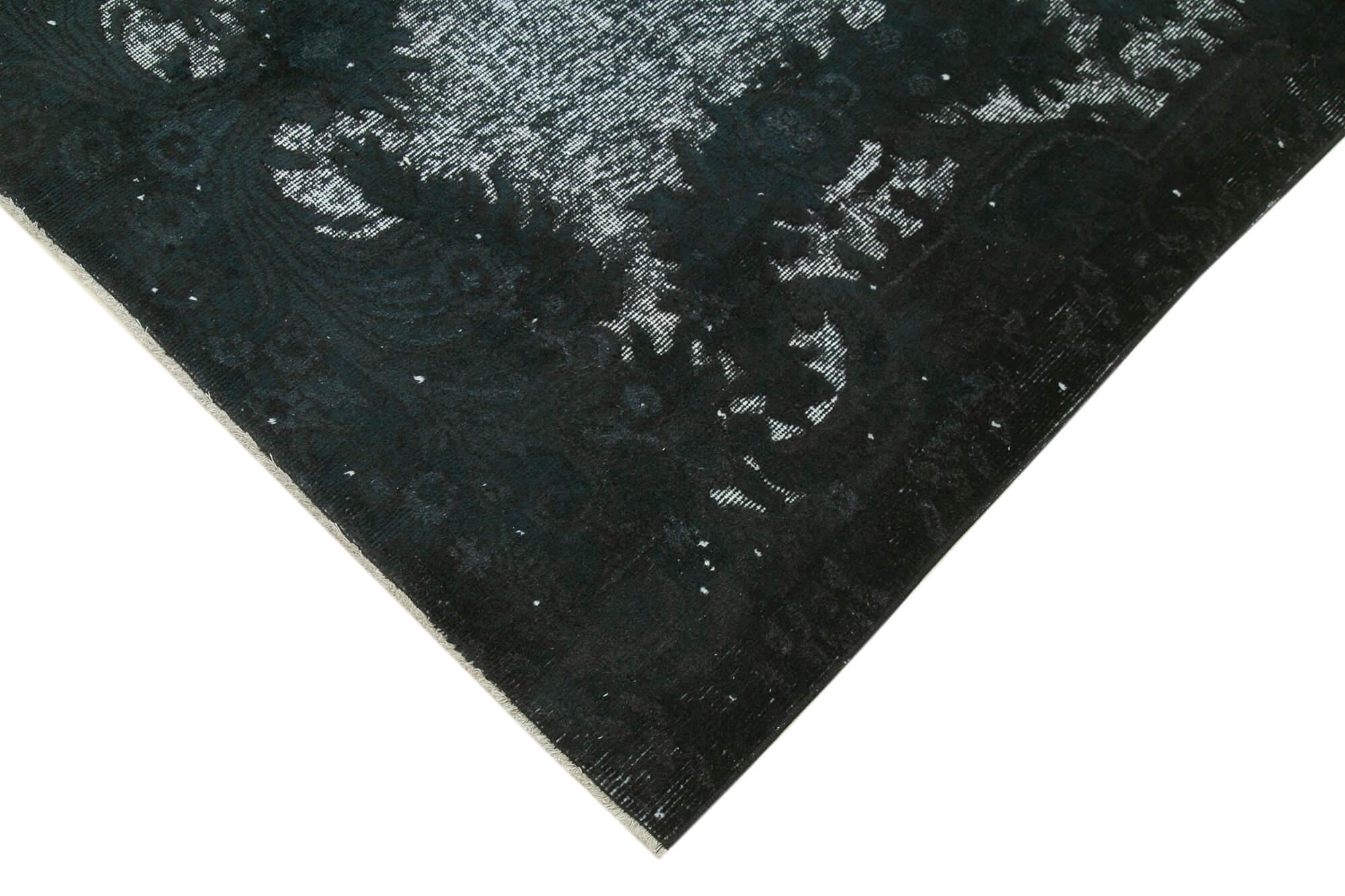 6 x 9 Black Over Dyed Rug - 1075