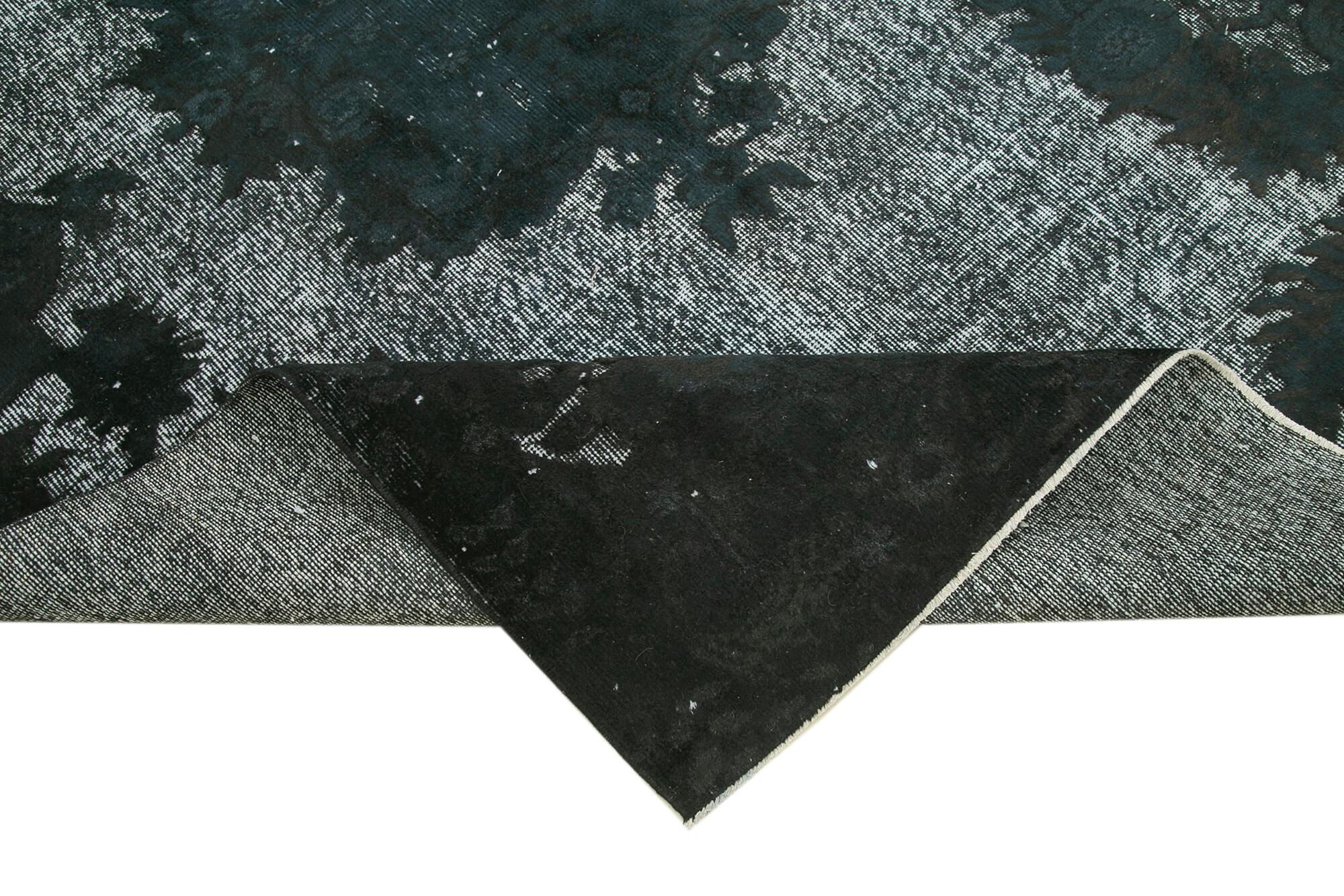 6 x 9 Black Over Dyed Rug - 1075