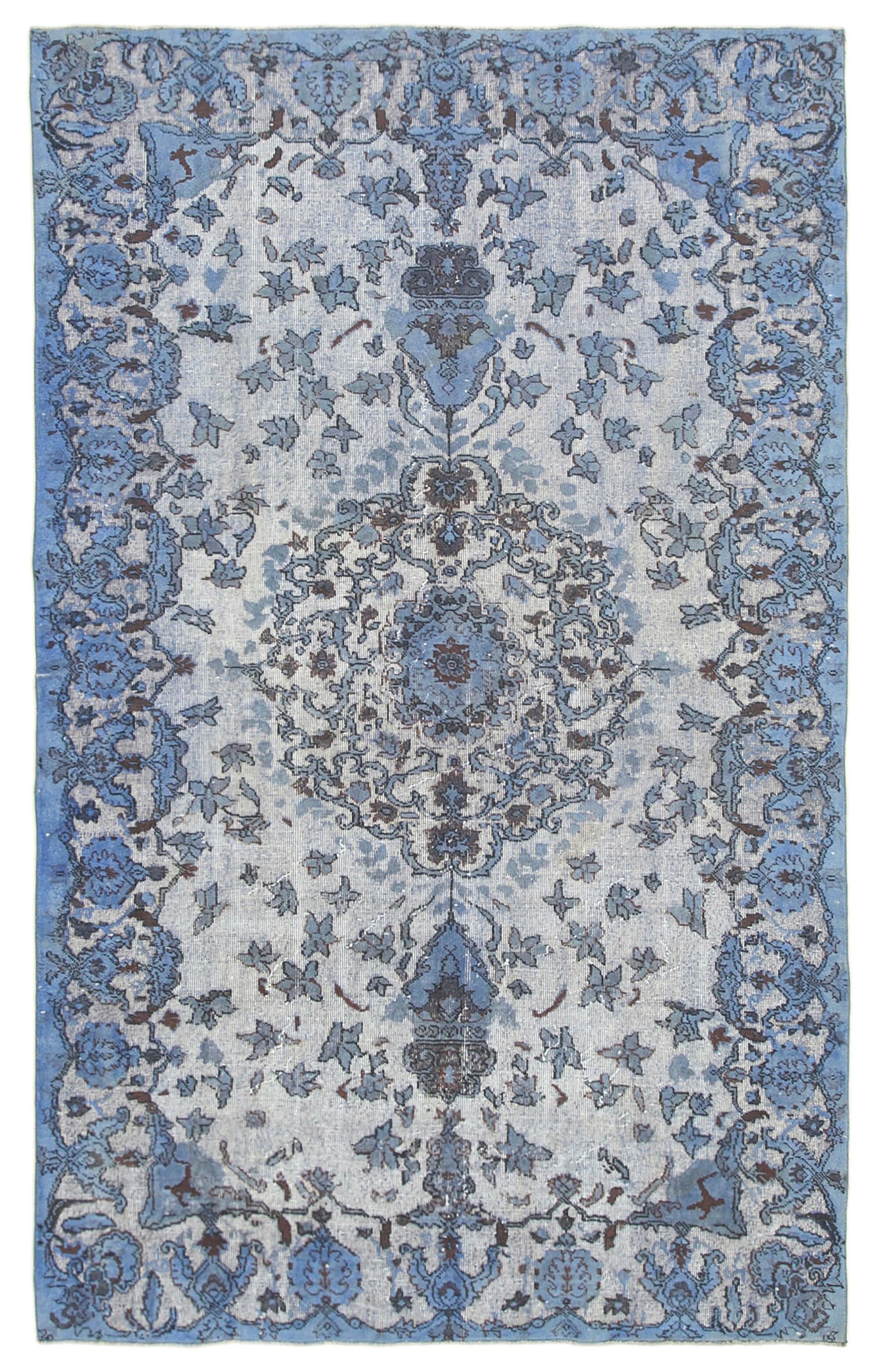 6 x 10 Blue Over Dyed Rug - 1077