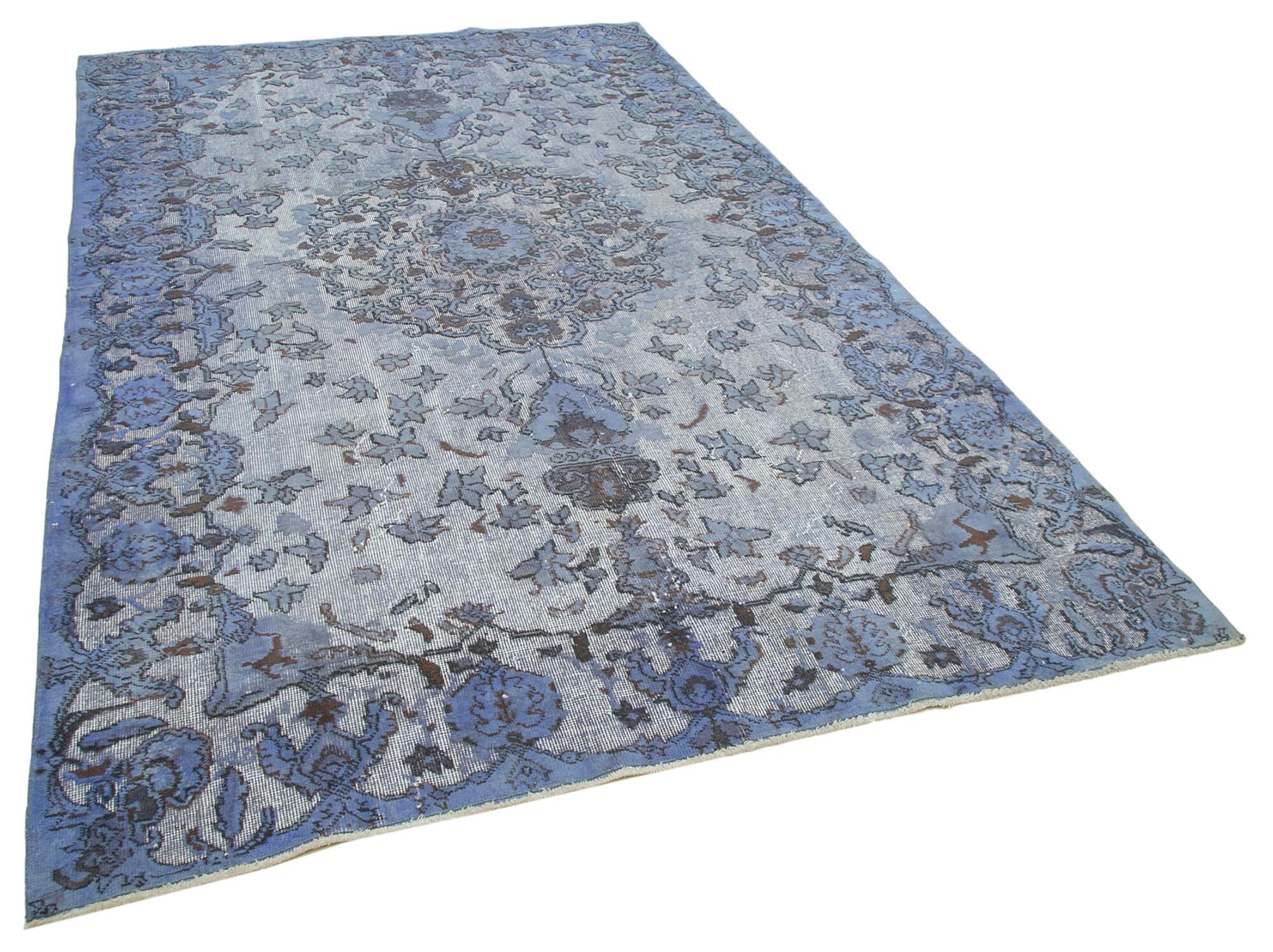 6 x 10 Blue Over Dyed Rug - 1077