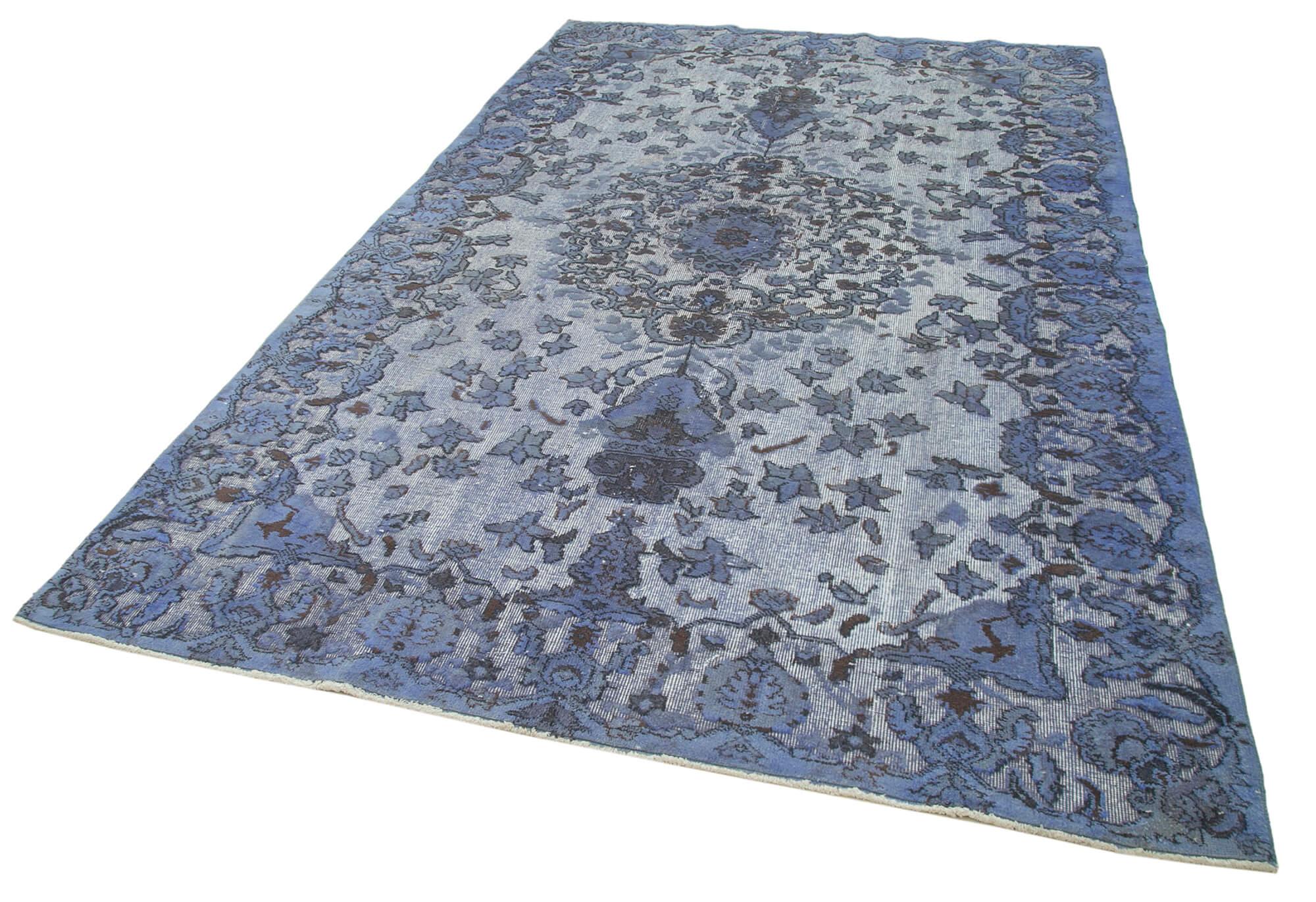 6 x 10 Blue Over Dyed Rug - 1077