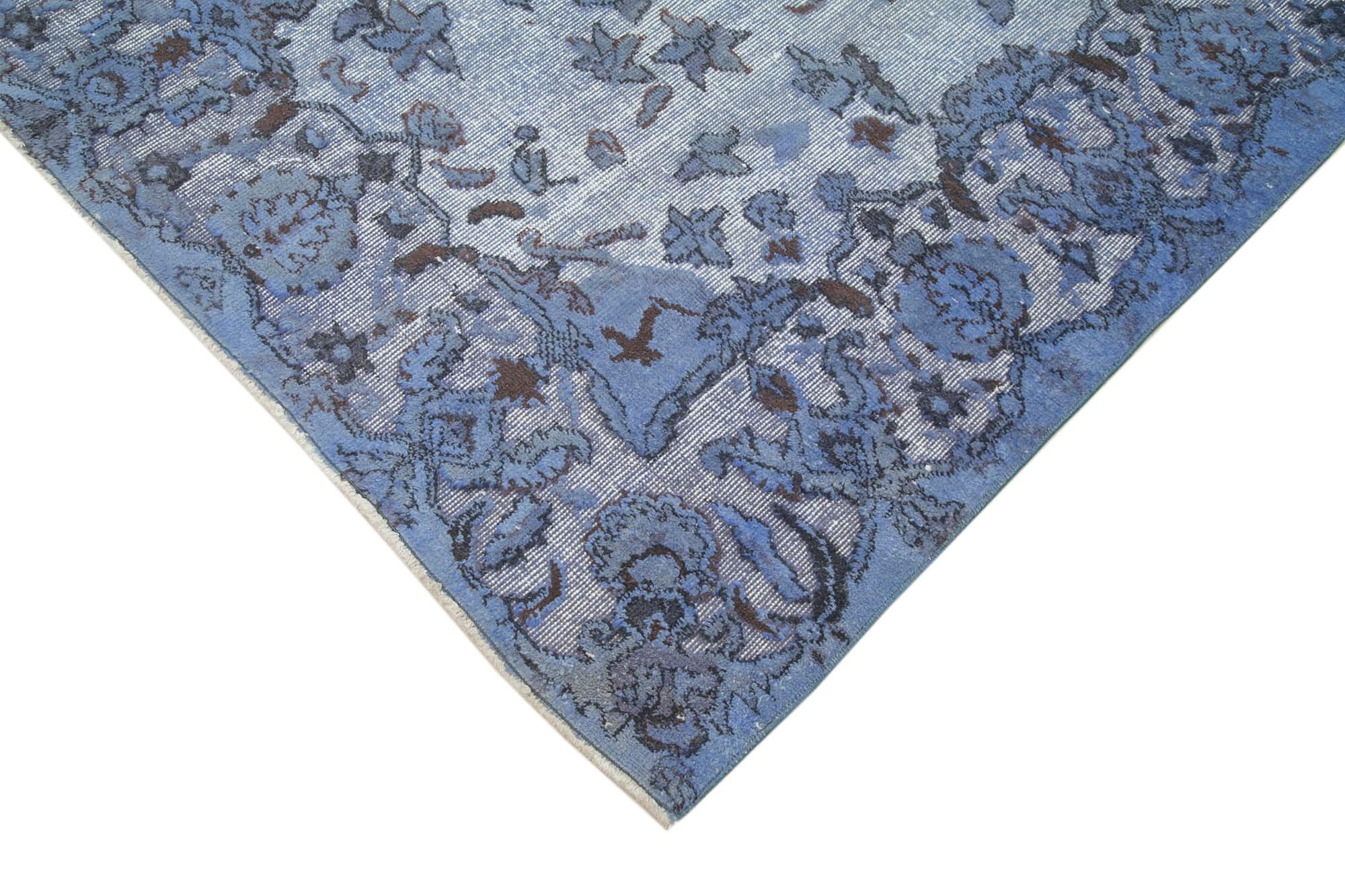 6 x 10 Blue Over Dyed Rug - 1077