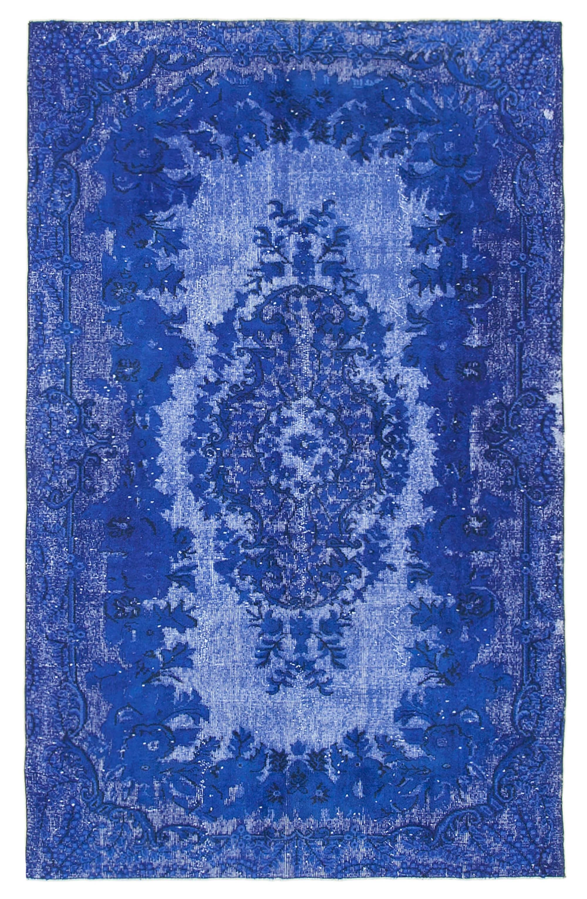 6 x 9 Blue Over Dyed Rug - 1078